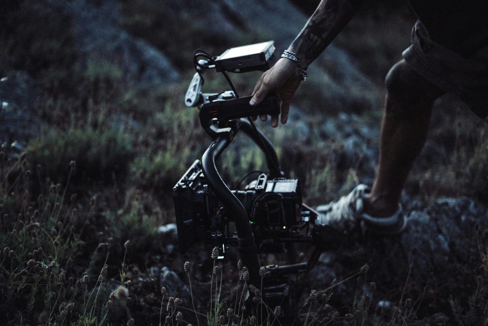 Camera at a location used for finding production-ready film locations.