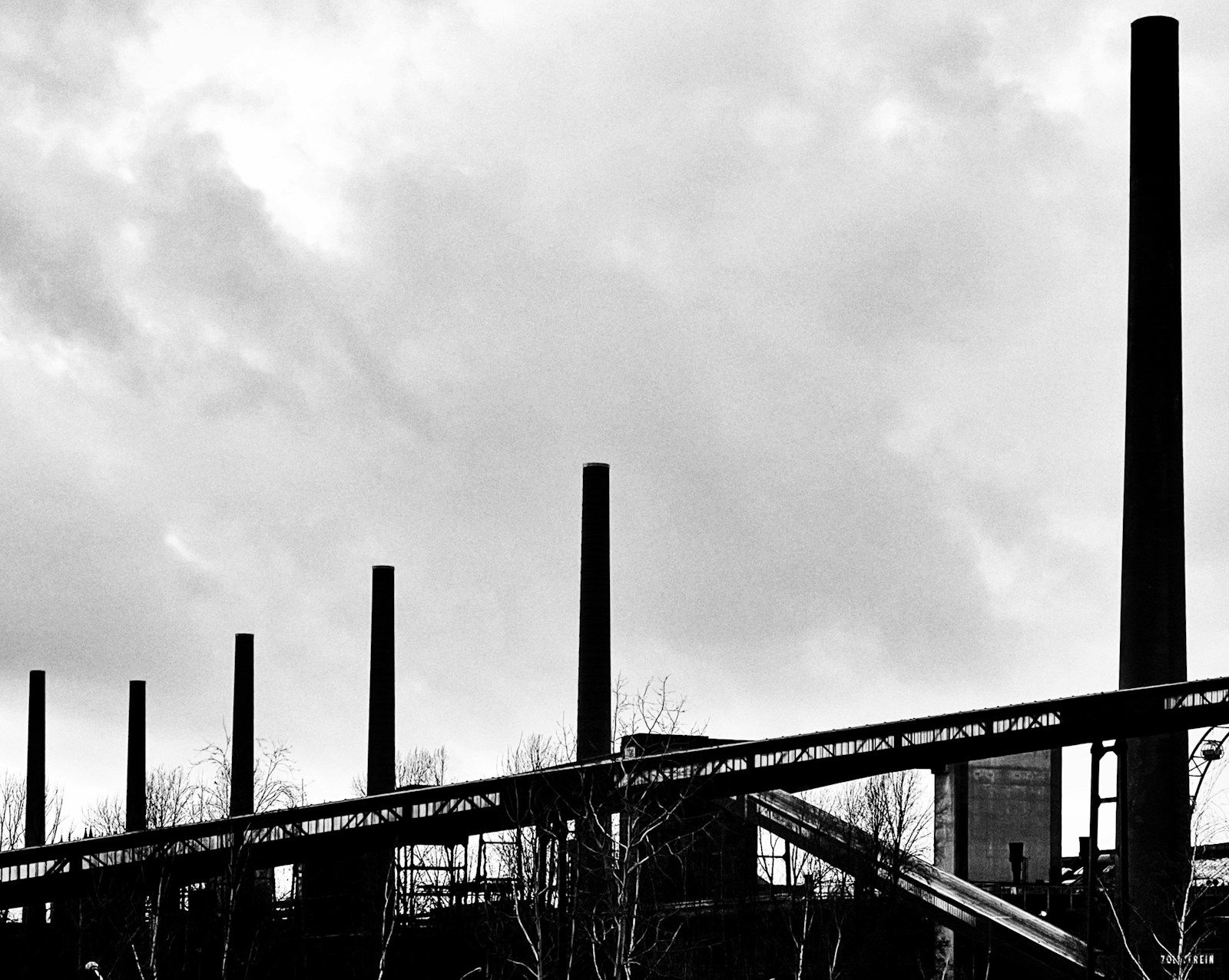 Industrial heritage structures at Zollverein in Essen as a Ruhrgebiet film location reference