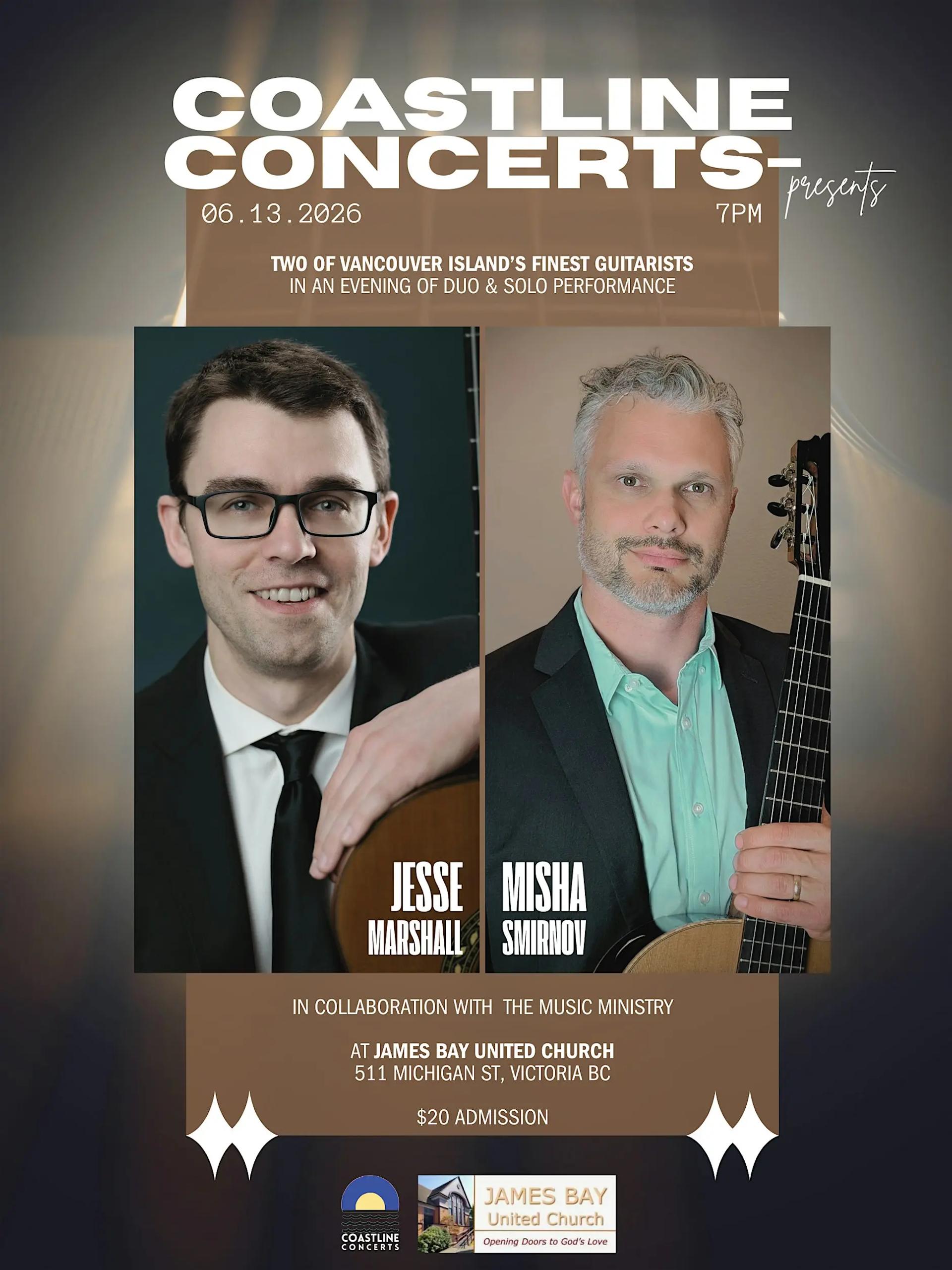 Coastline Concerts presents: Guitarists Jesse Marshall & Misha Smirnov