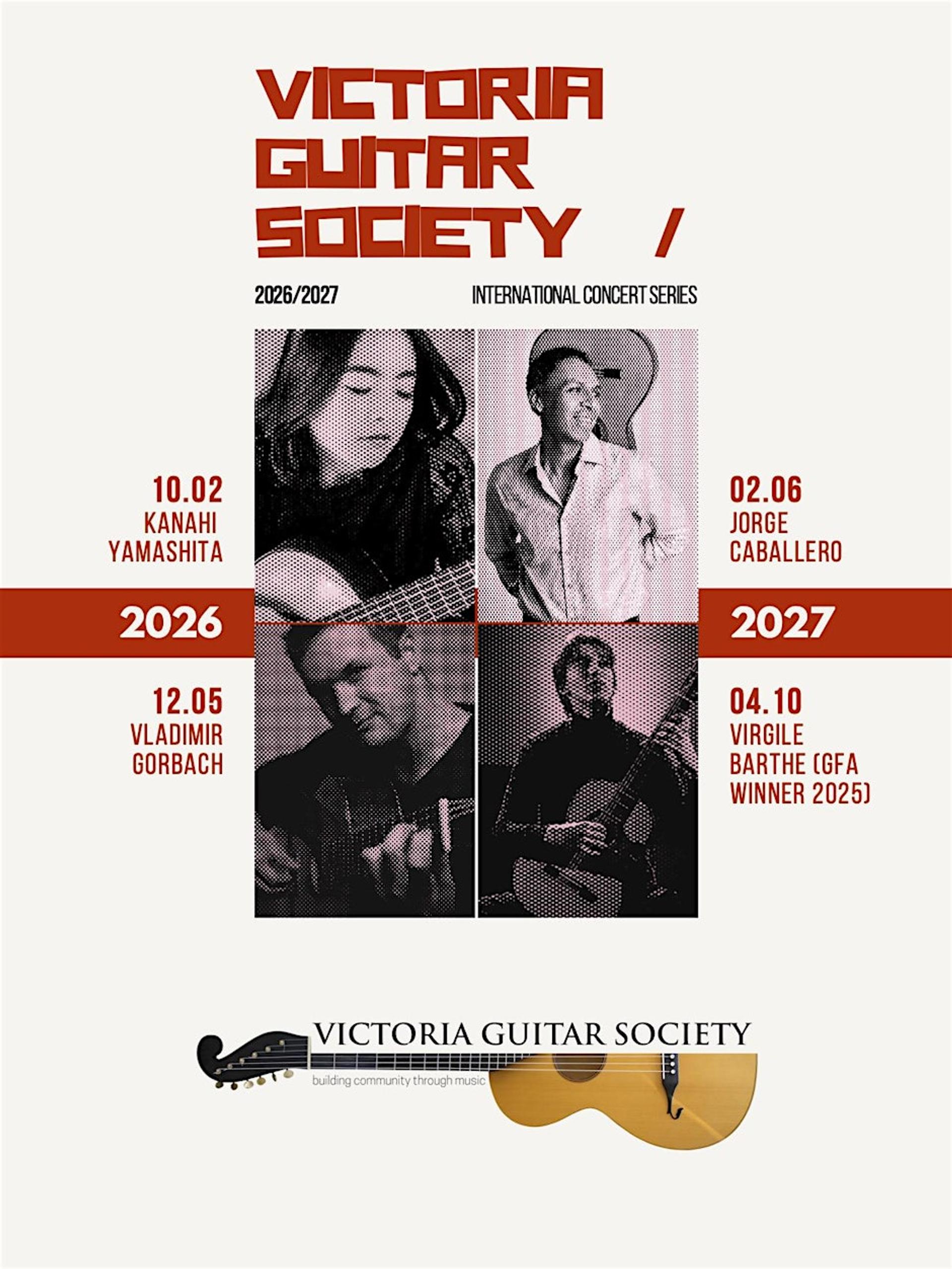 Victoria Guitar Society 2026/2027 Season Pass