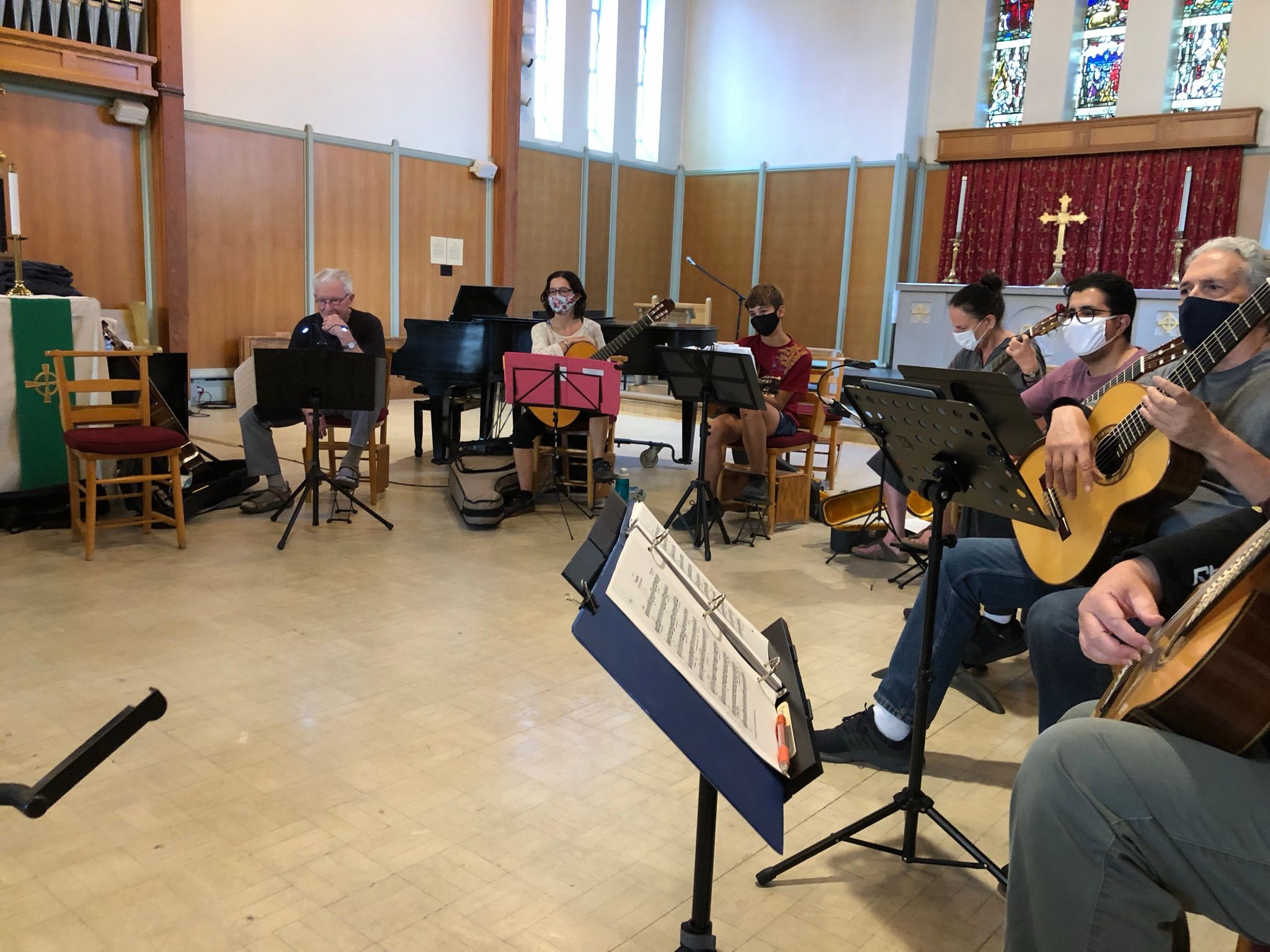 VGS Community Ensemble performing outdoors
