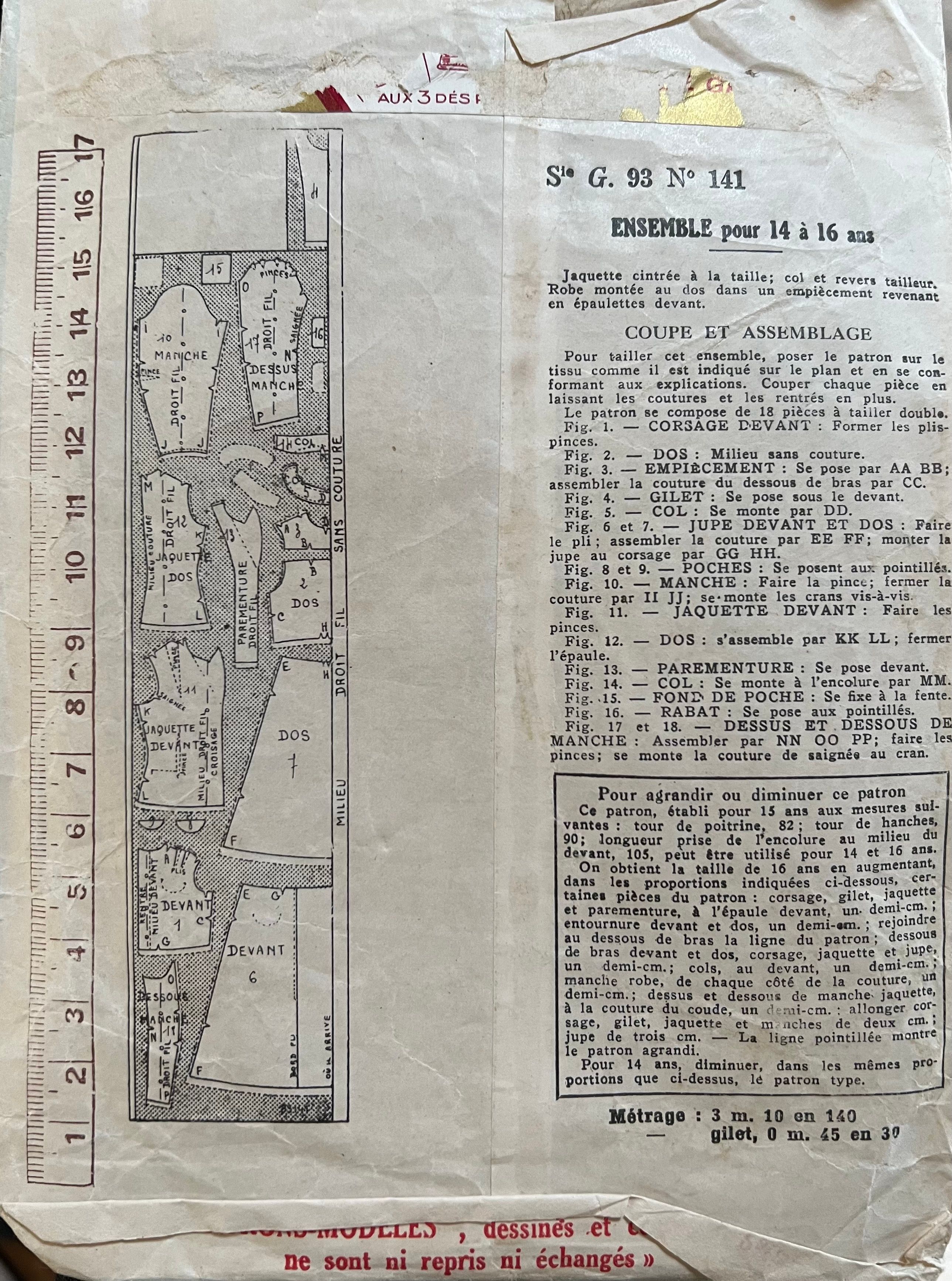 Verso de la pochette