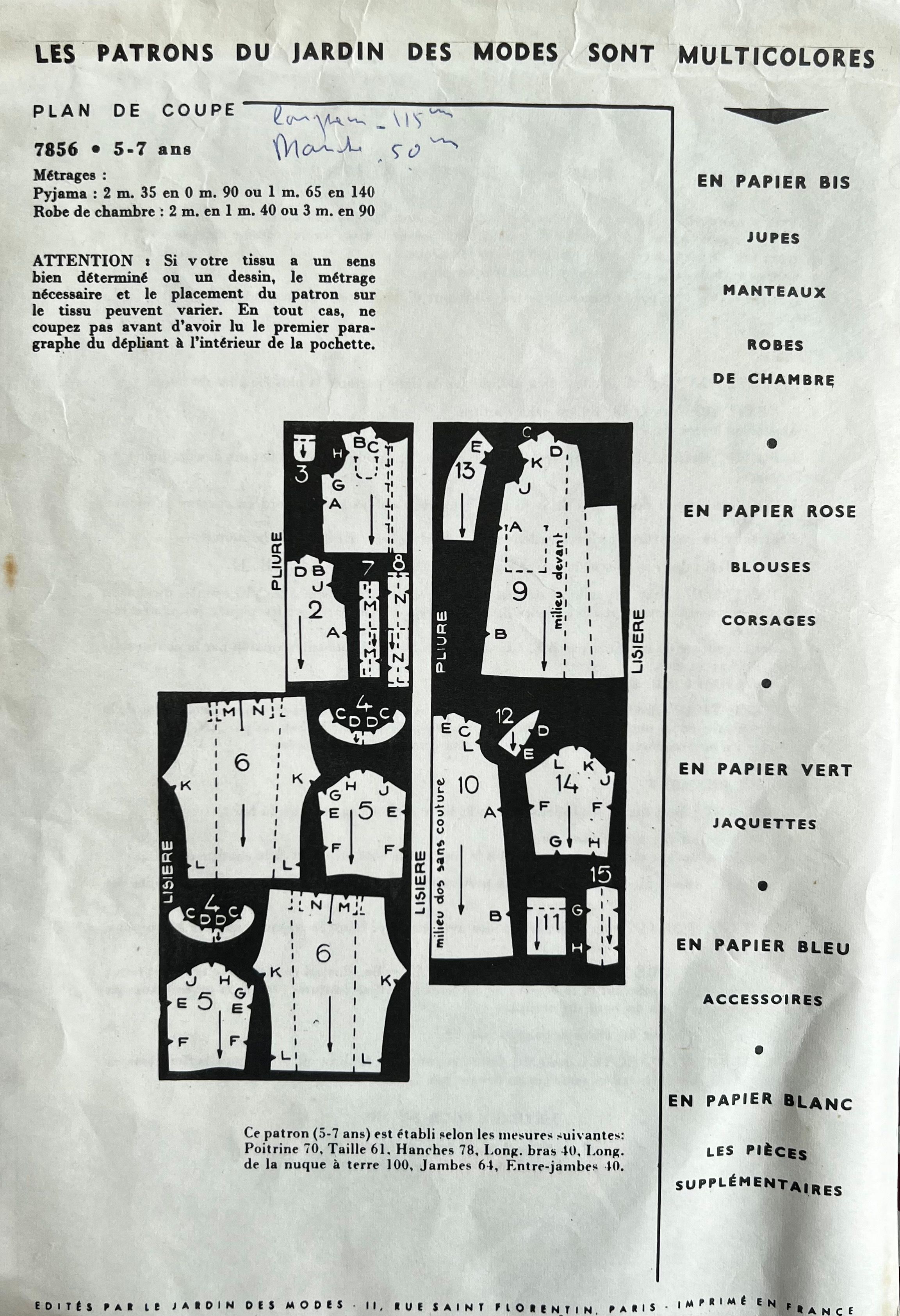 Verso de la pochette