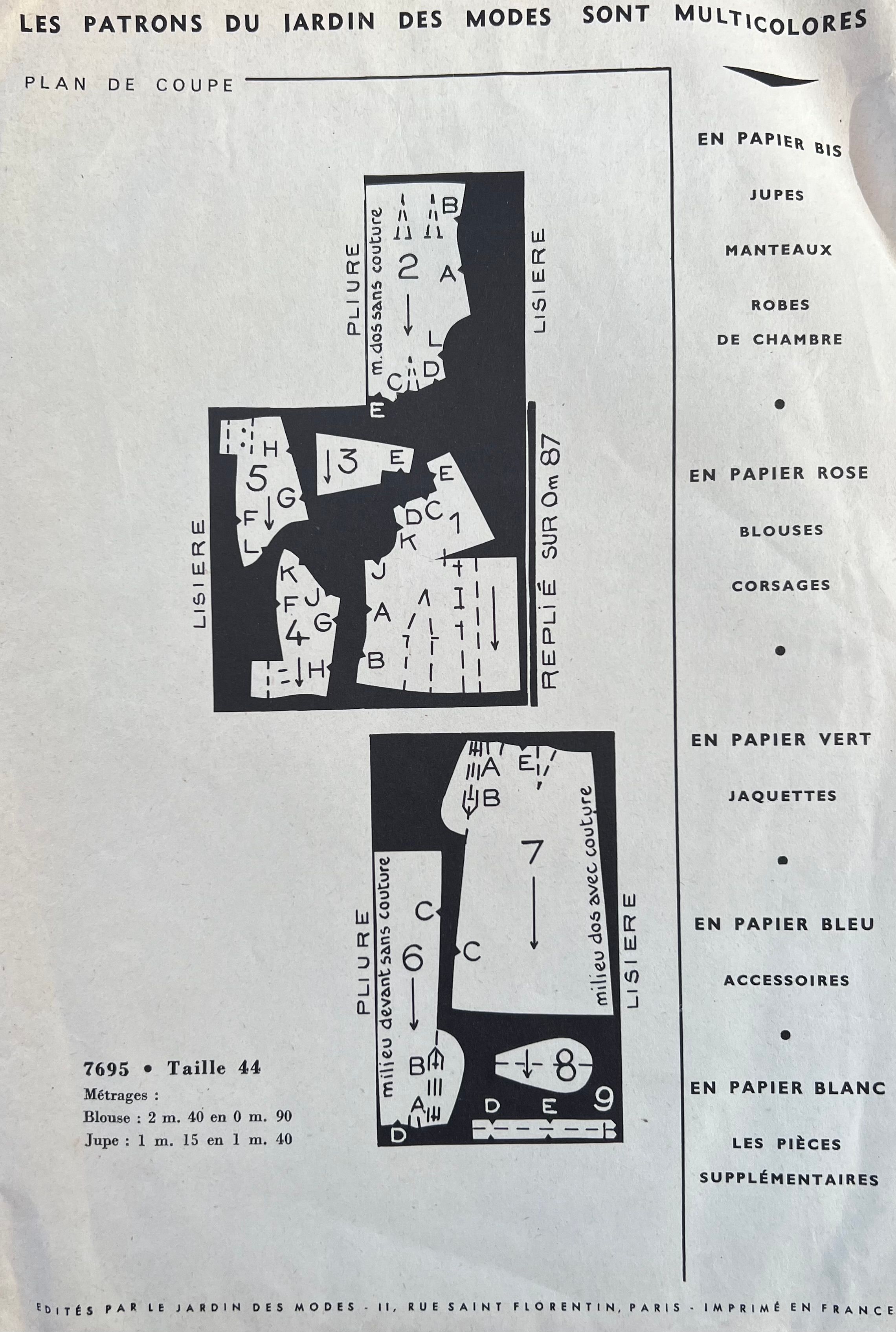 Verso de la pochette
