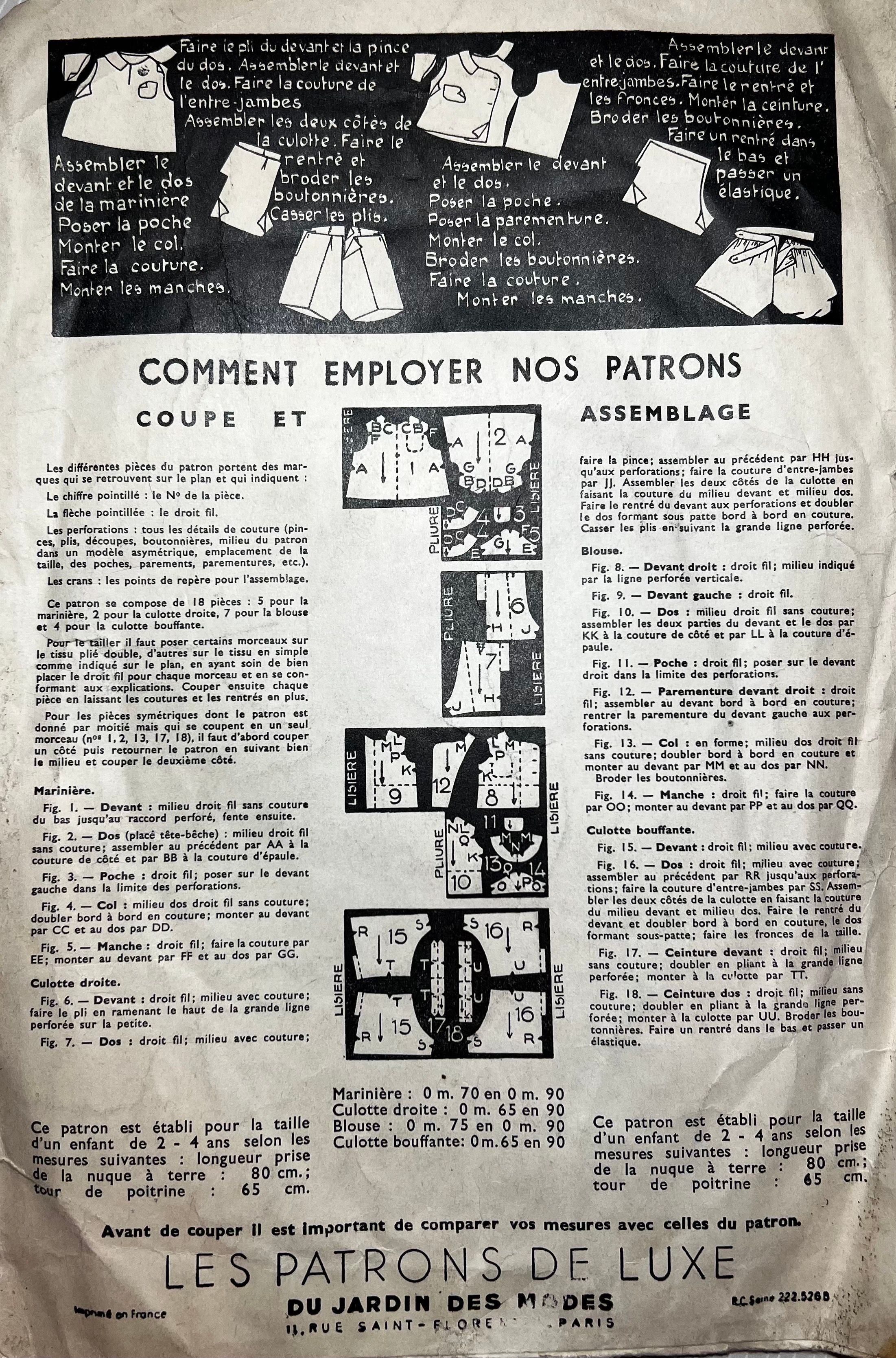 Verso de la pochette