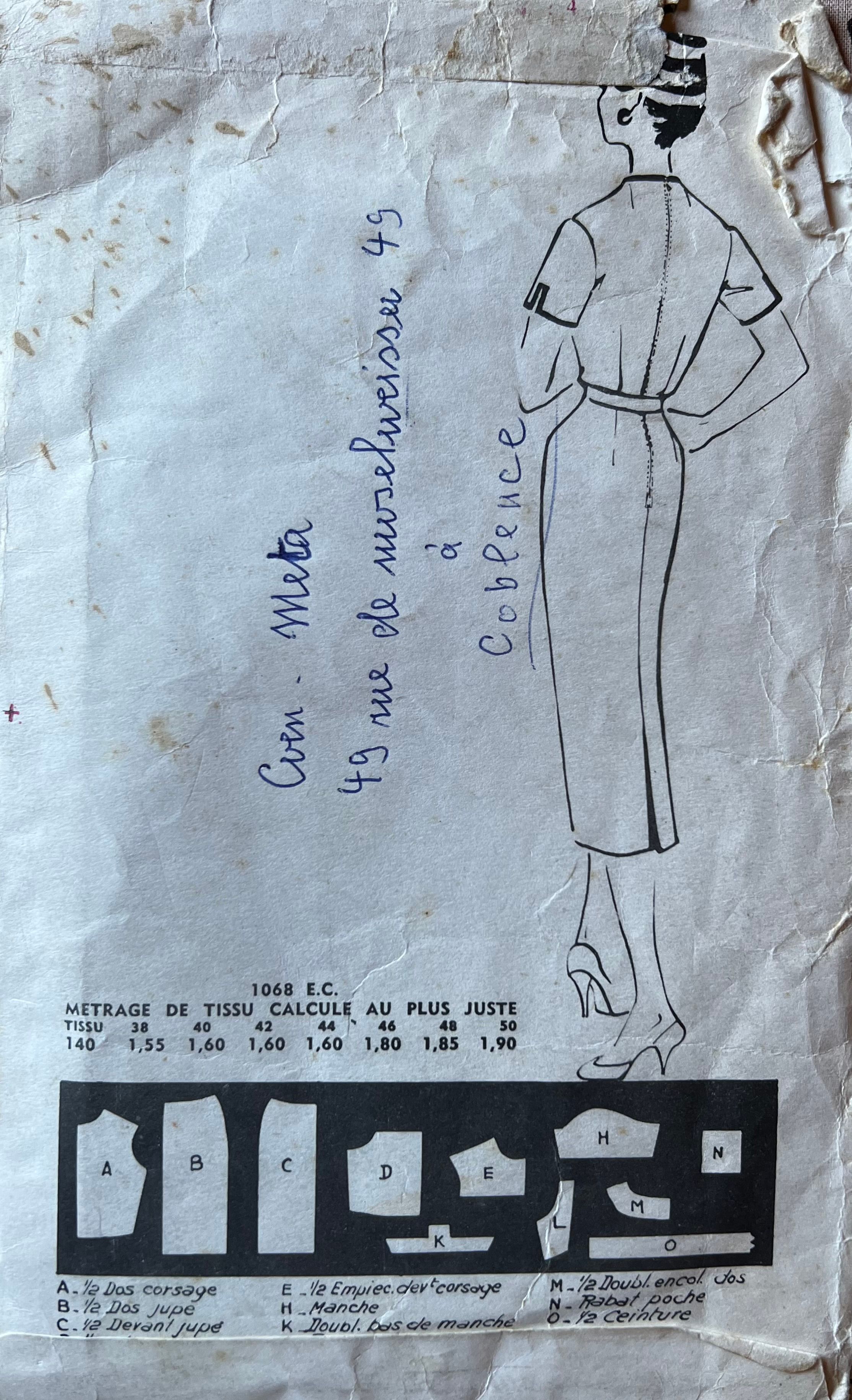 Envelope back