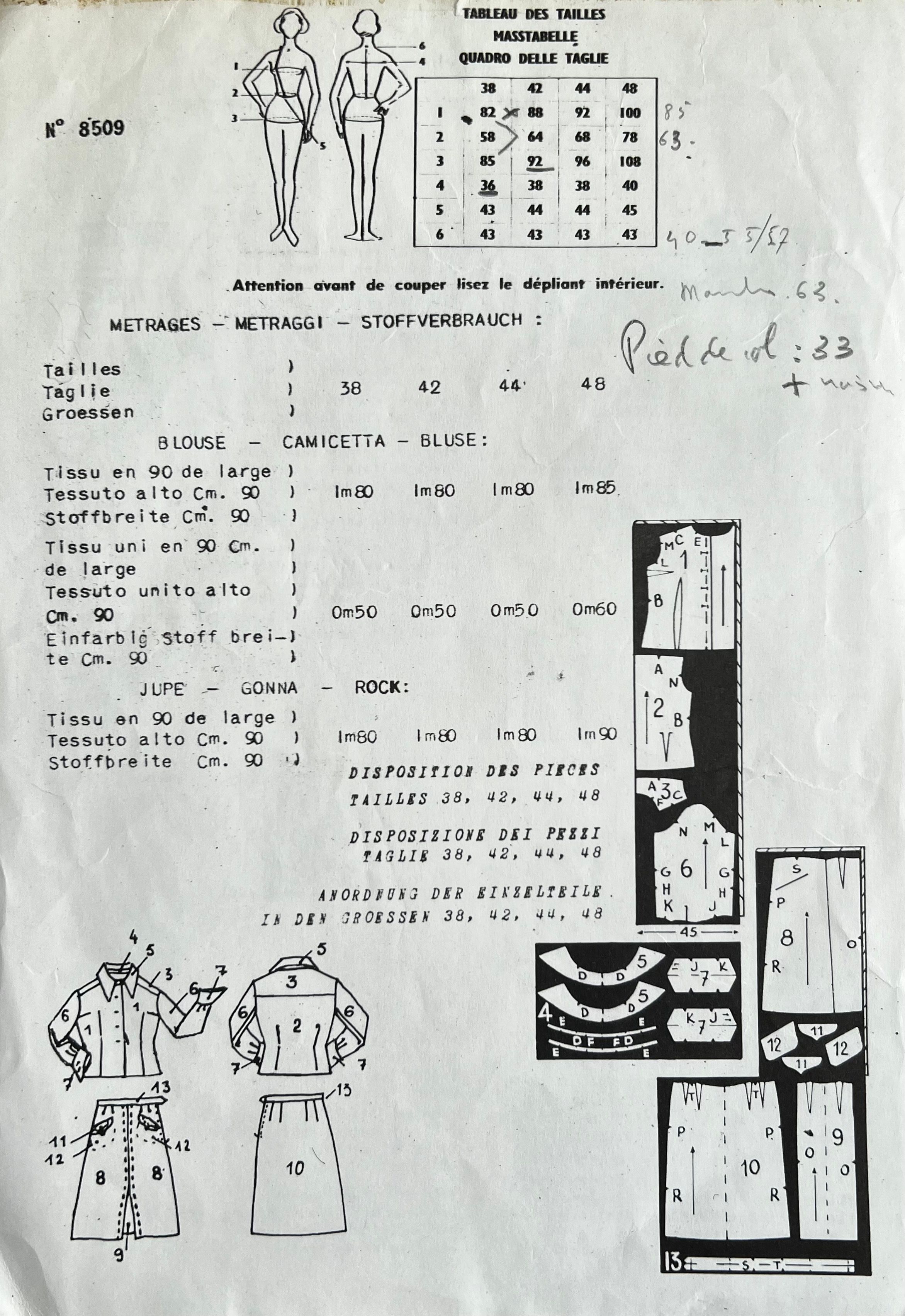 Verso de la pochette