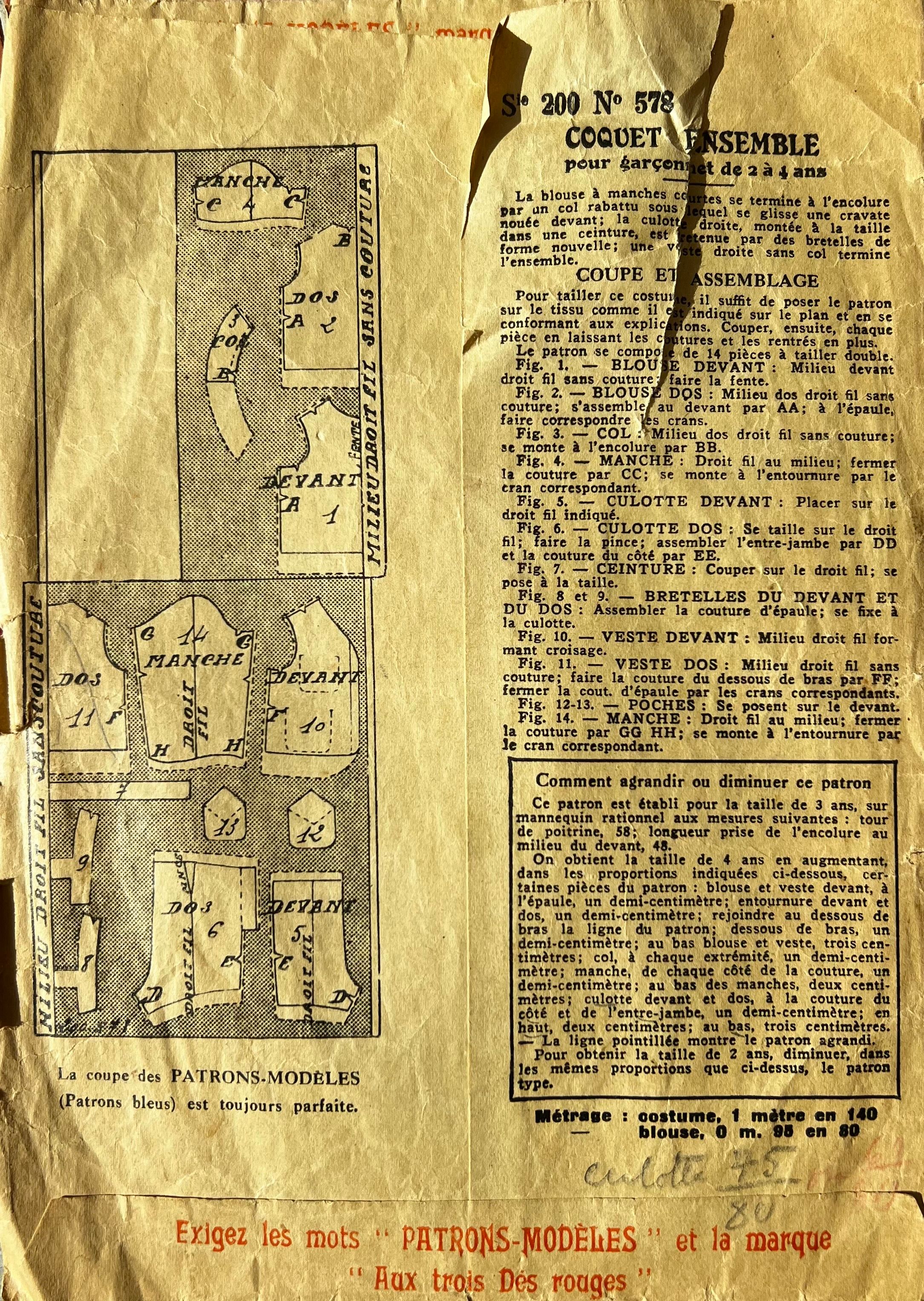 Envelope back
