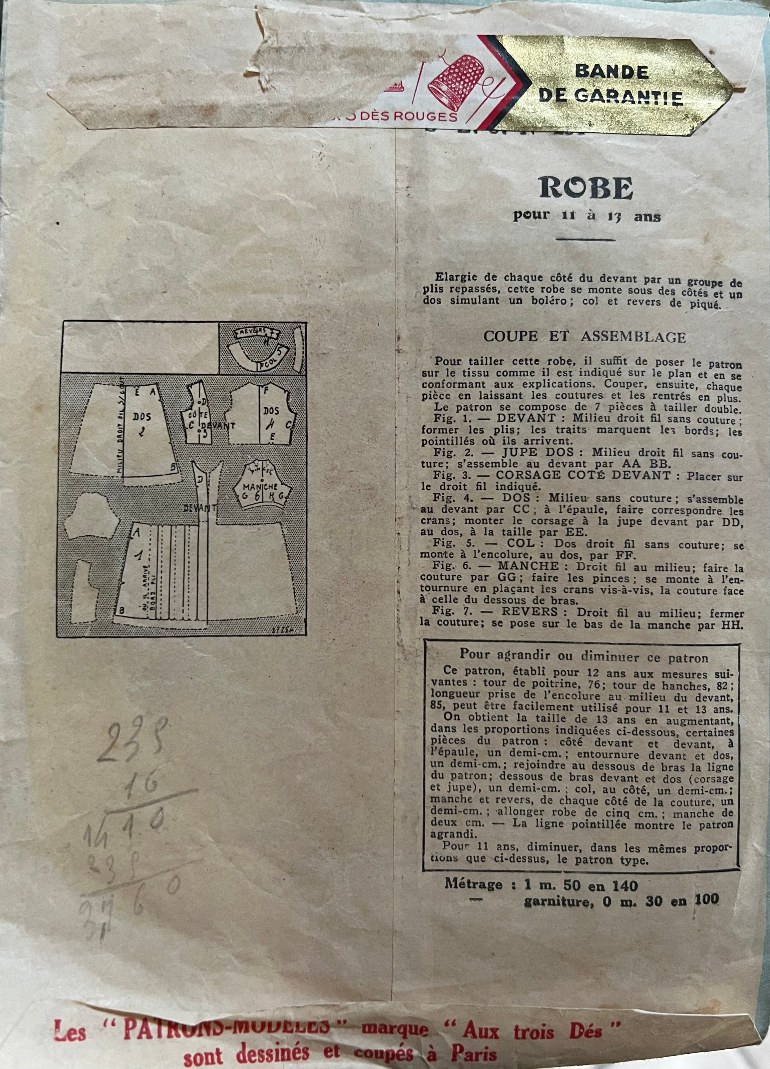 Verso de la pochette