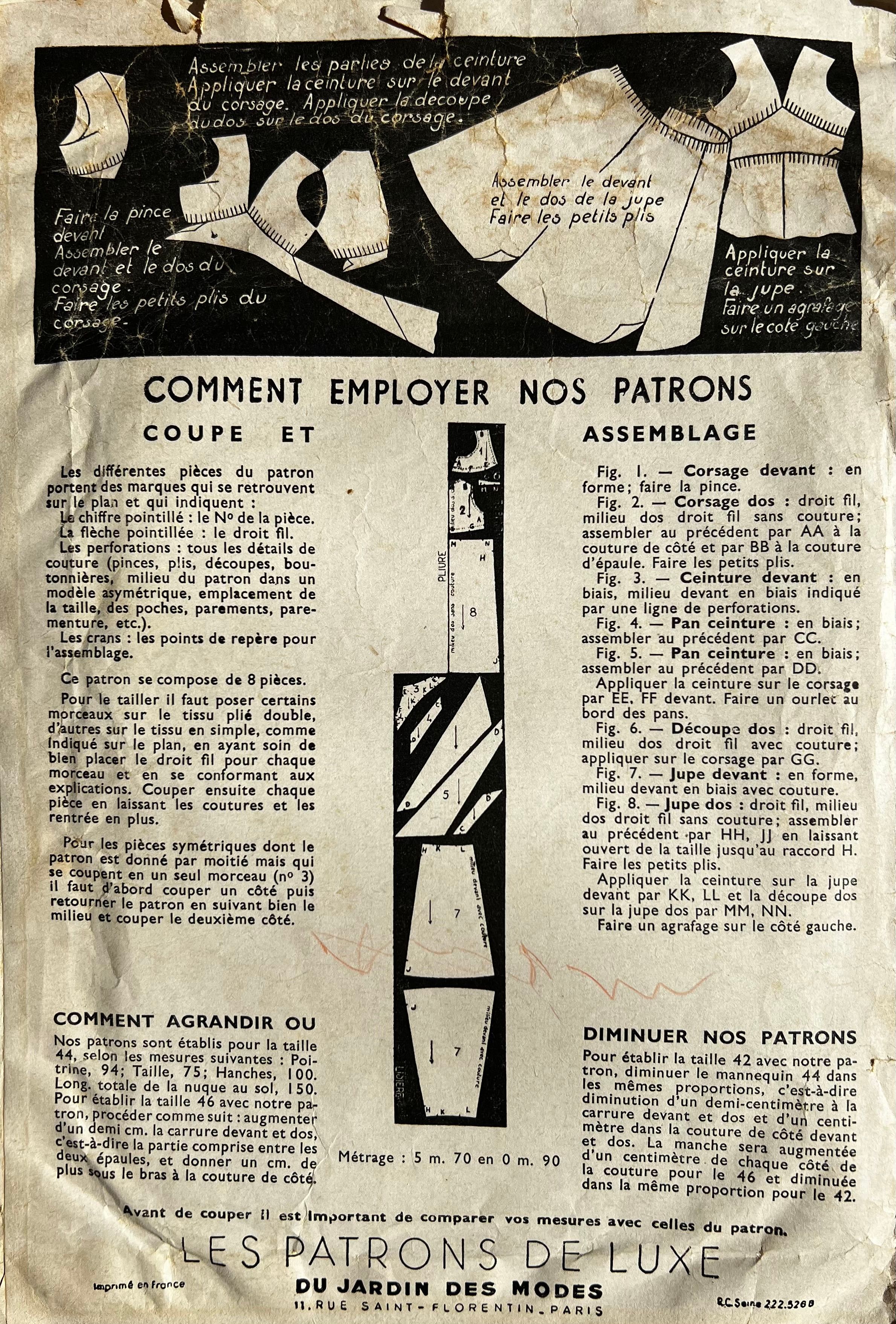 Verso de la pochette