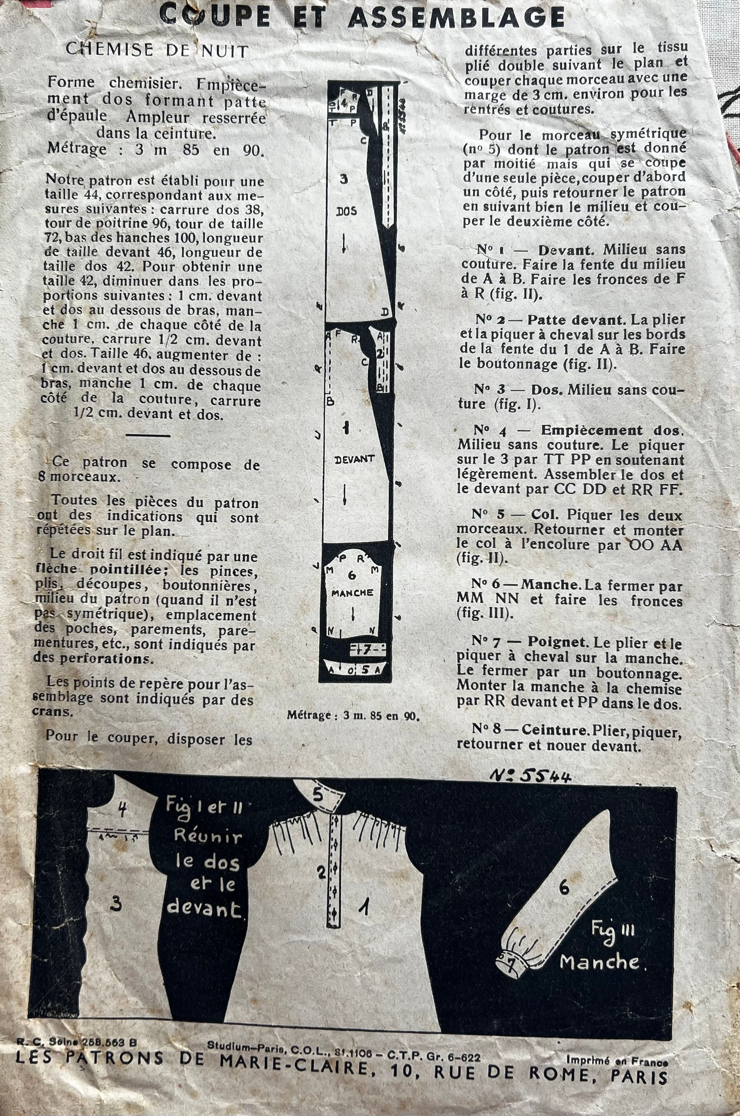 Verso de la pochette