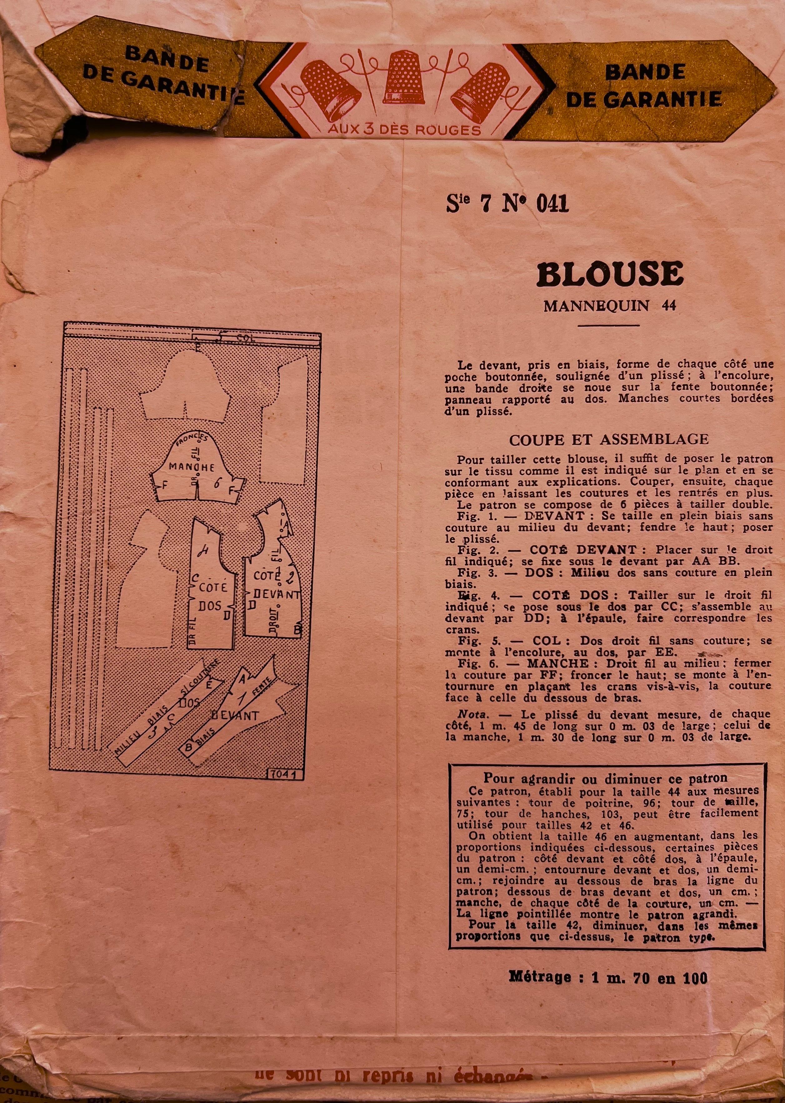 Verso de la pochette