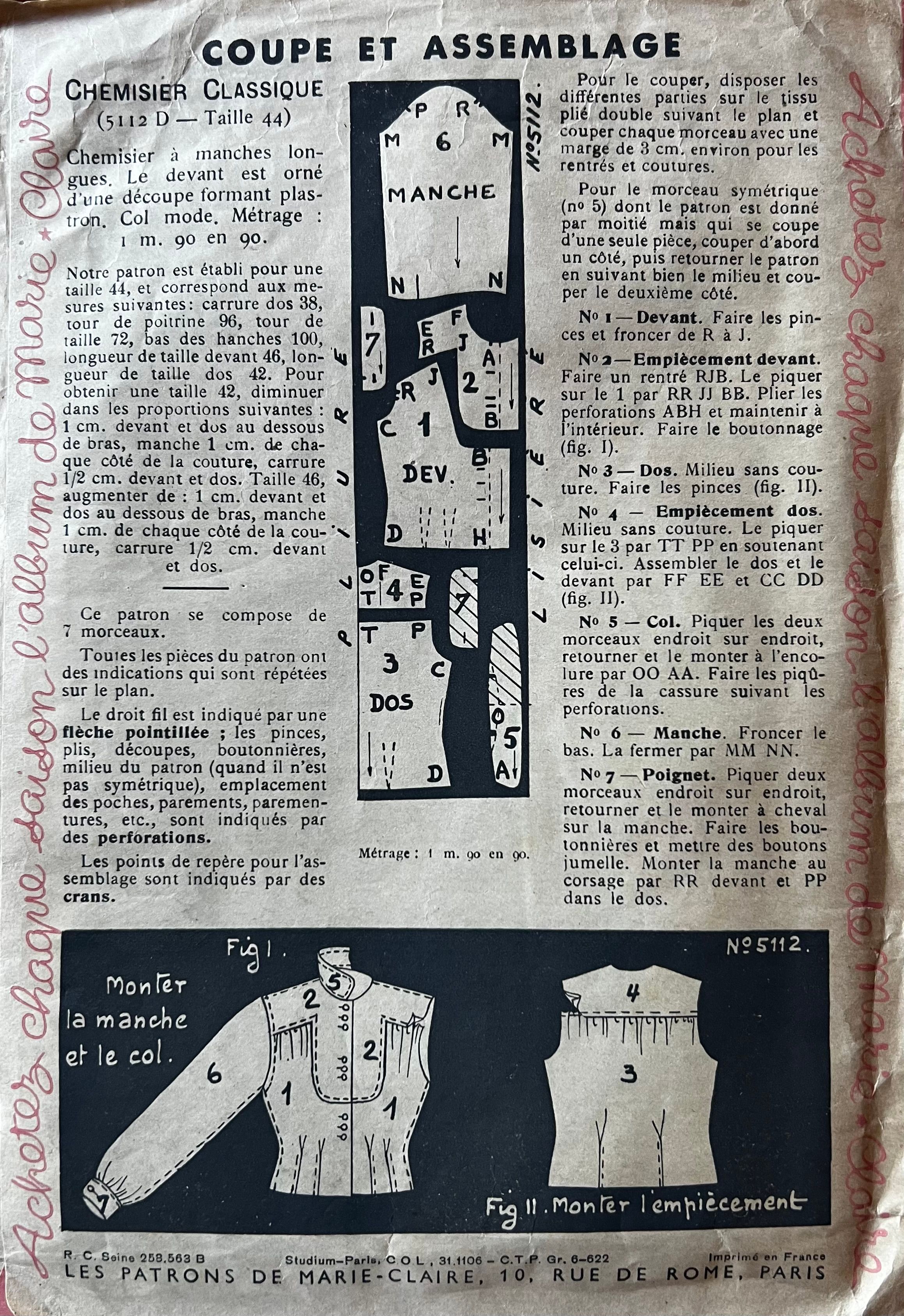 Verso de la pochette