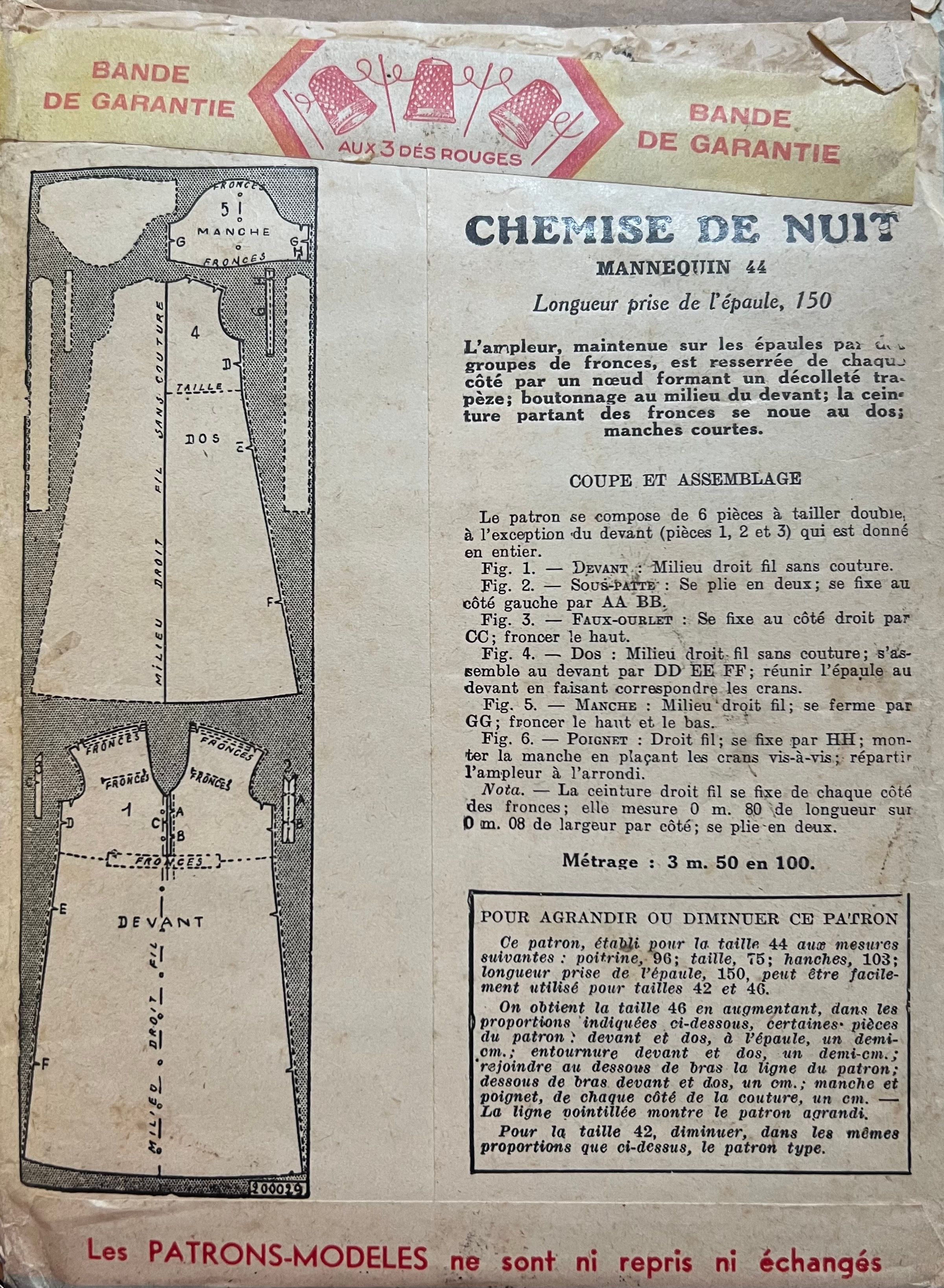 Verso de la pochette