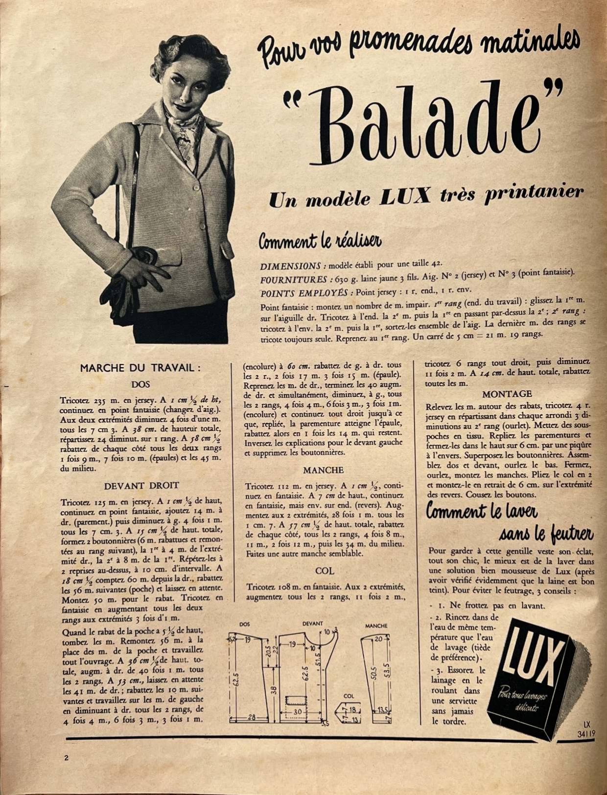 Veste tricotée pour femme