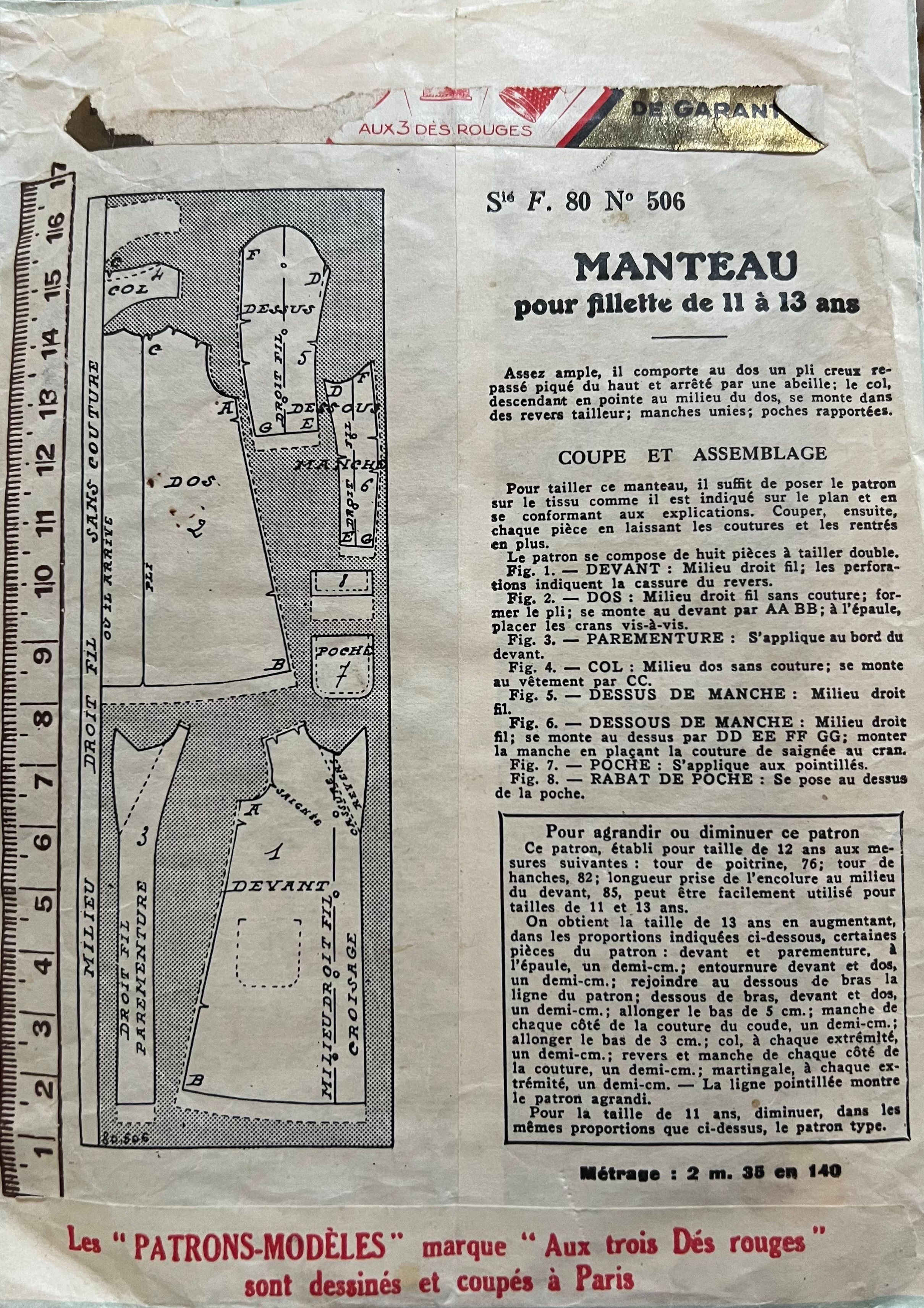 Verso de la pochette