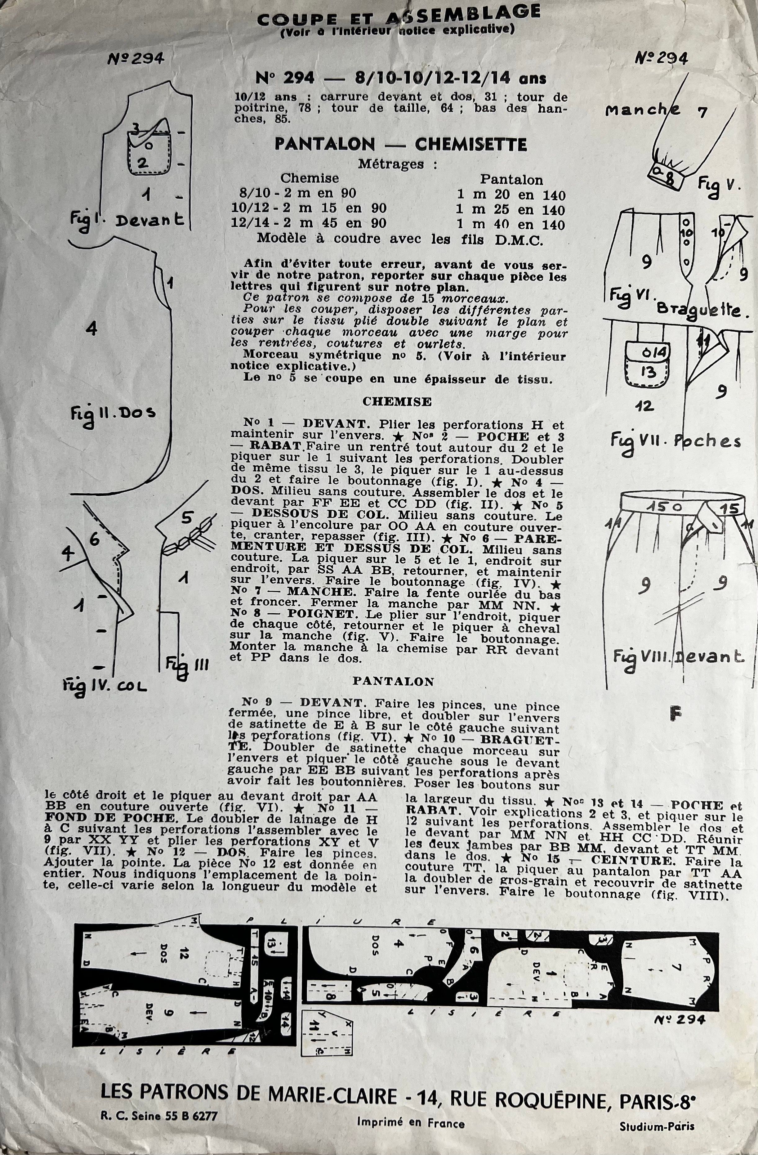 Verso de la pochette