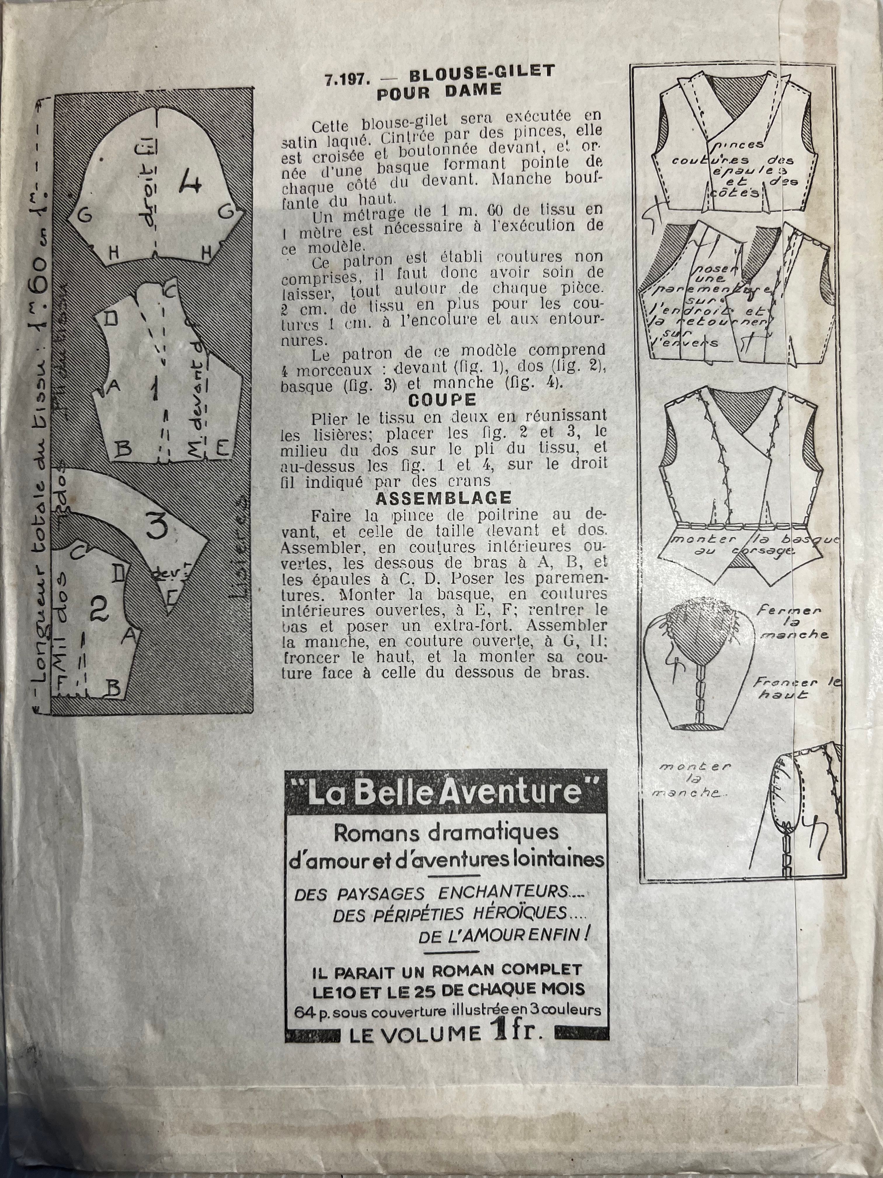 Verso de la pochette
