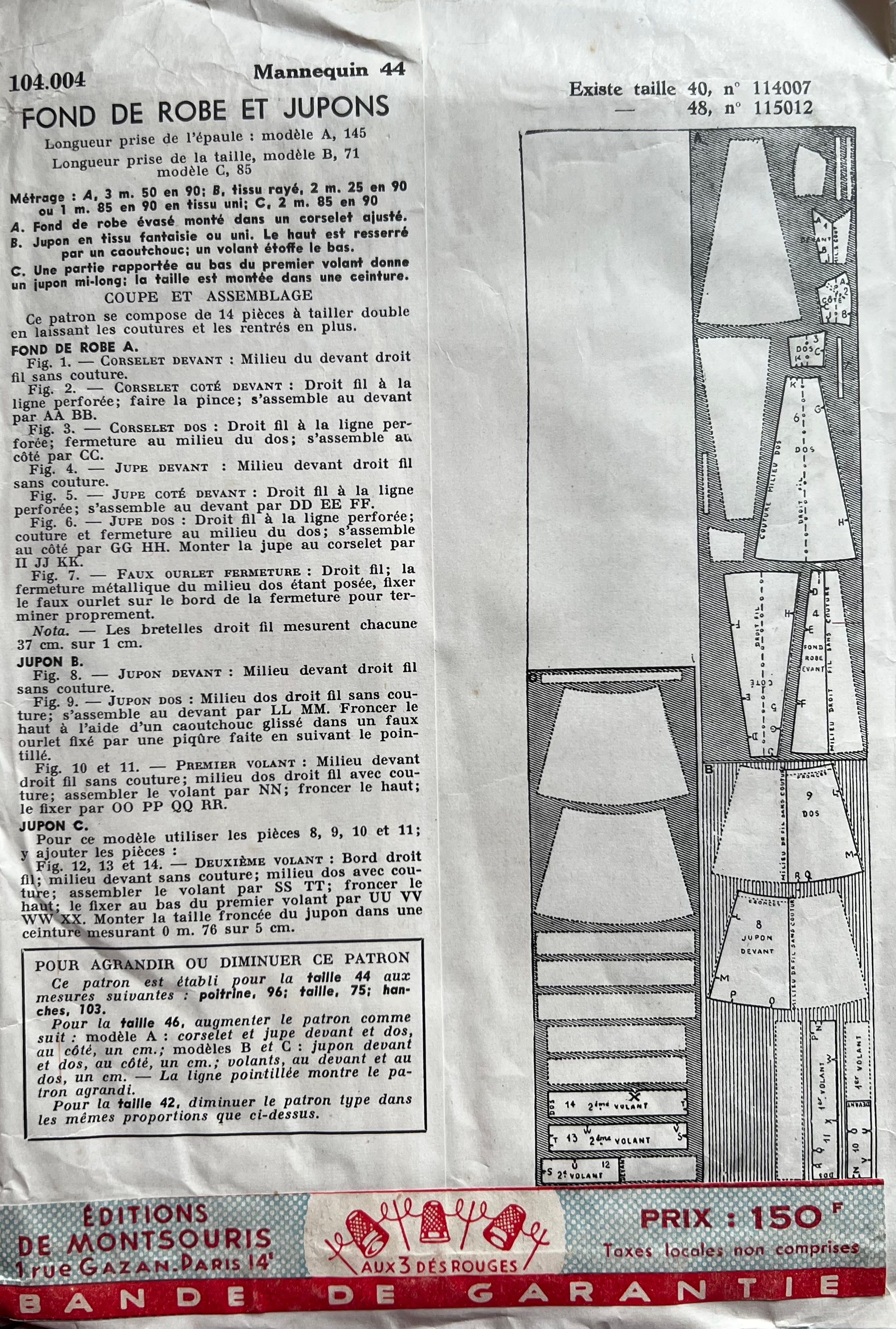Verso de la pochette