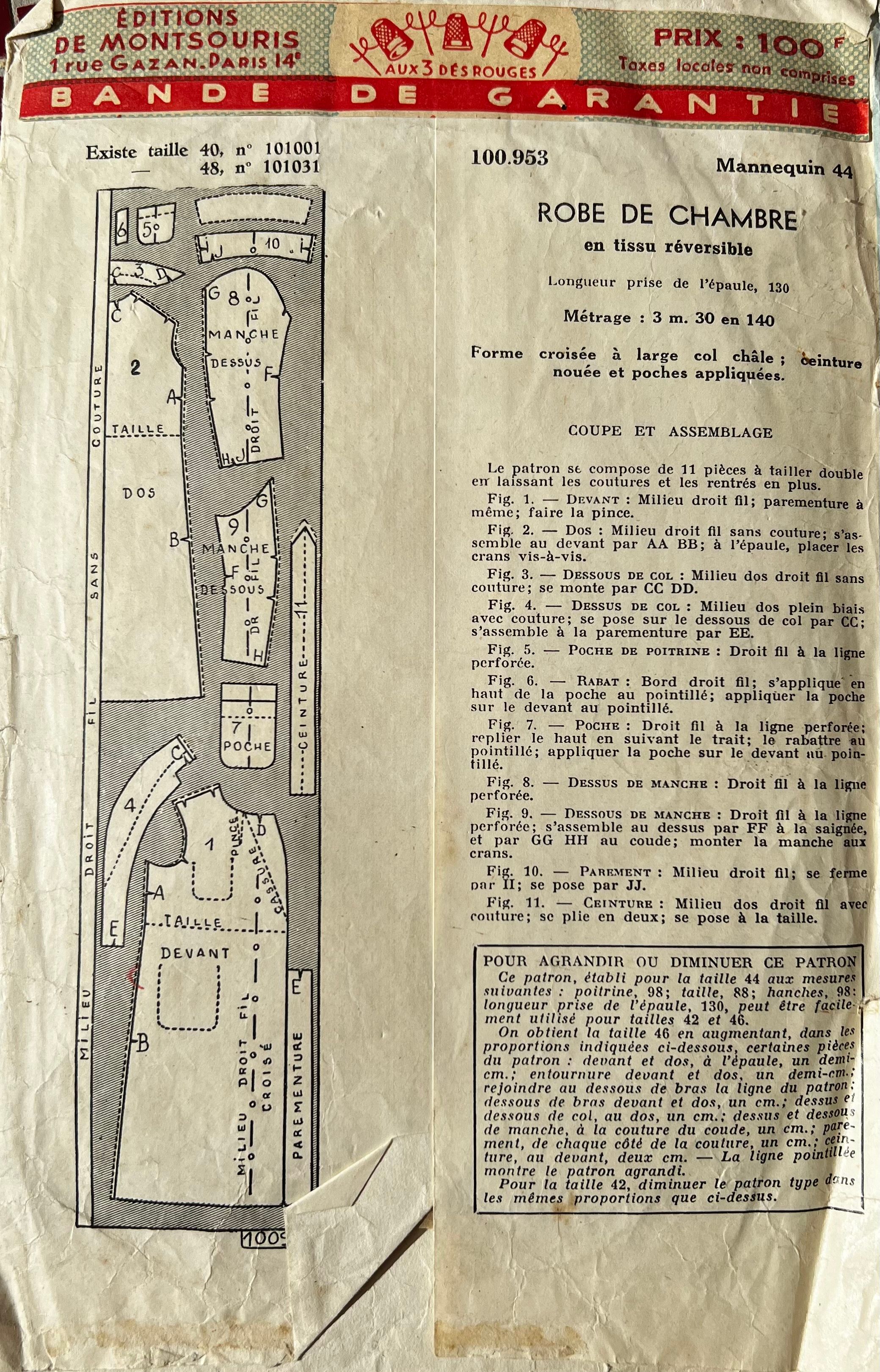 Envelope back