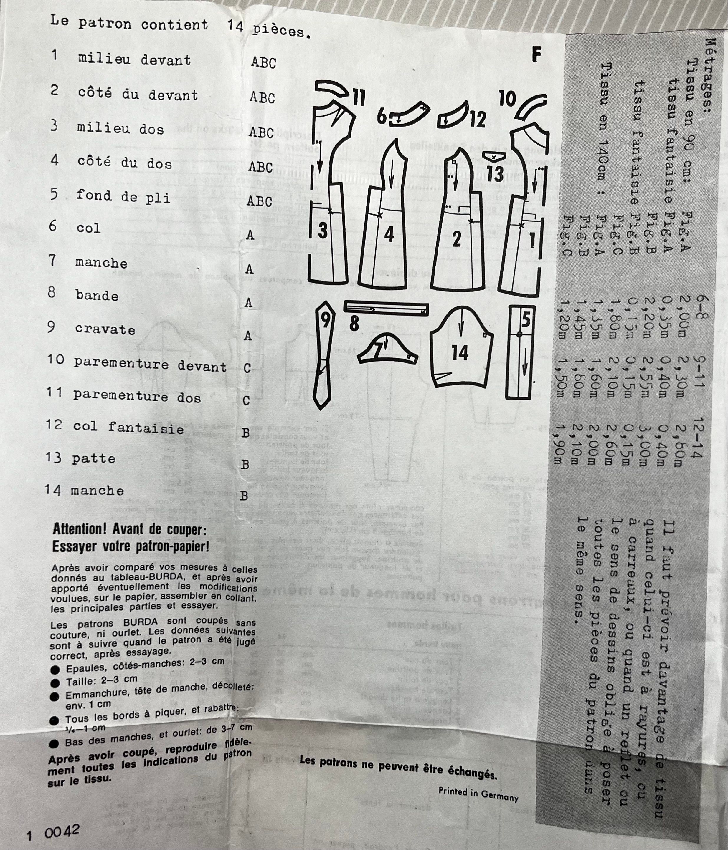 Verso de la pochette