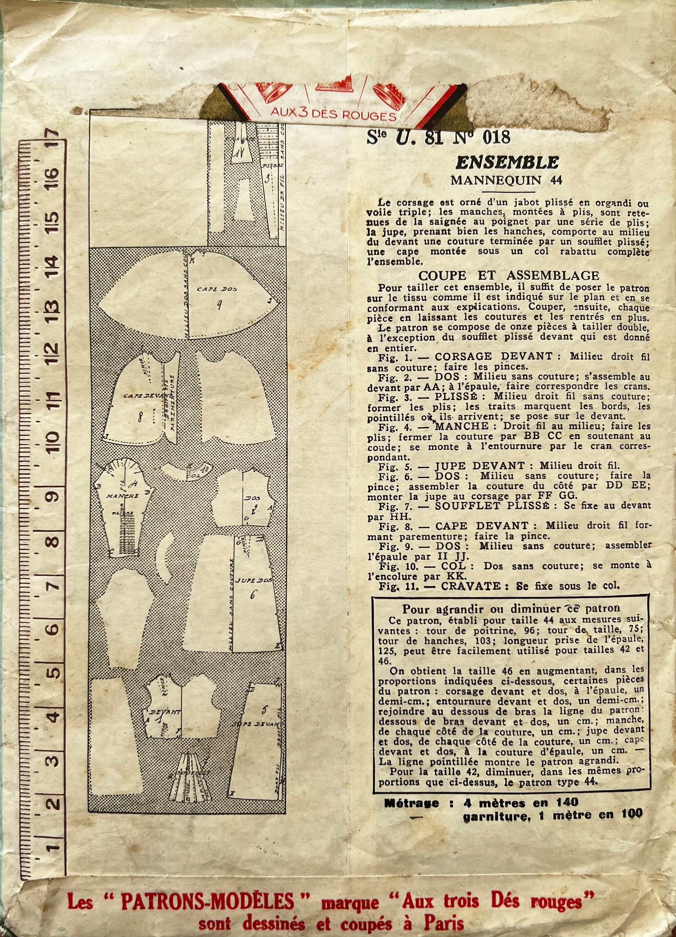 Verso de la pochette