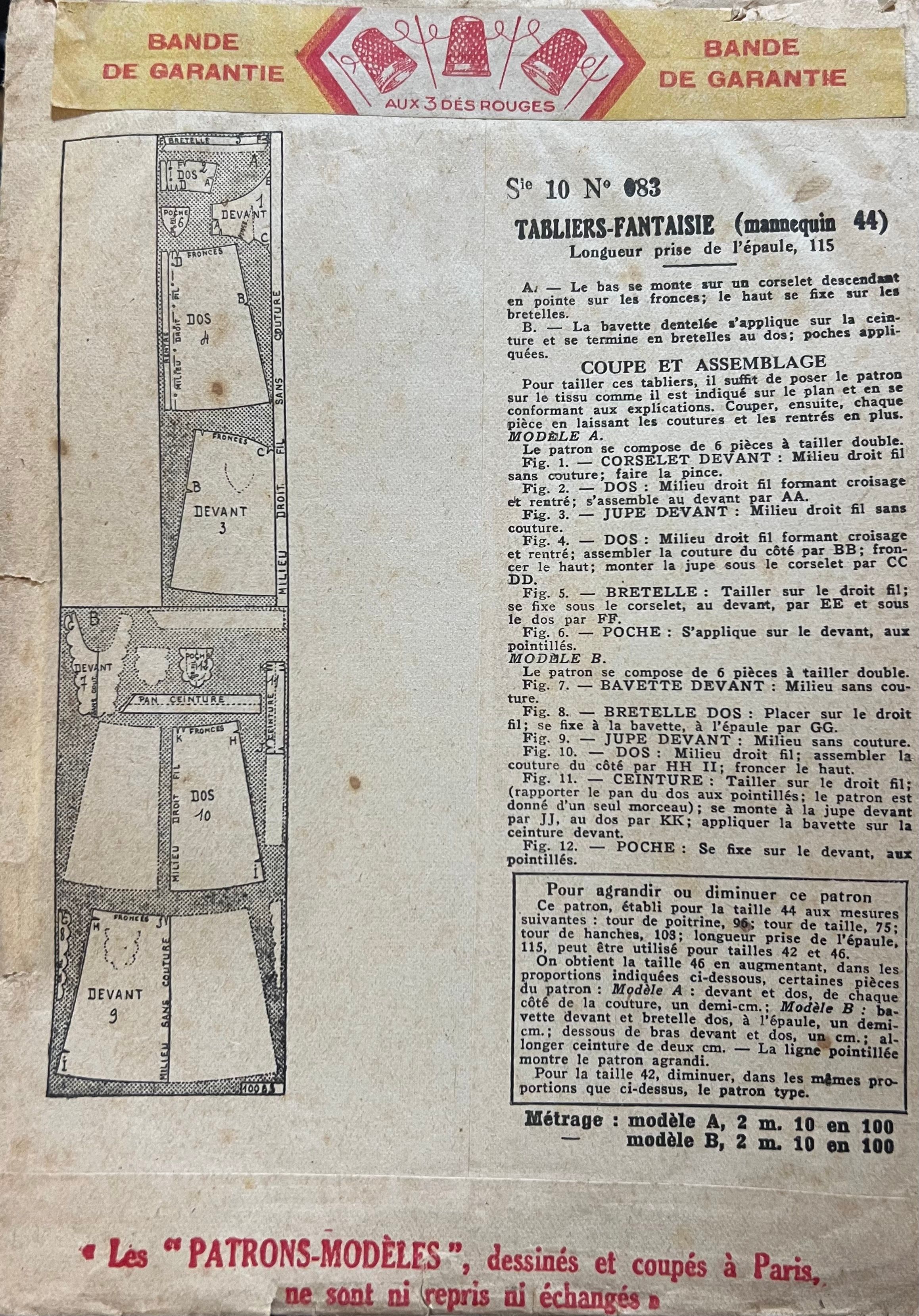 Verso de la pochette