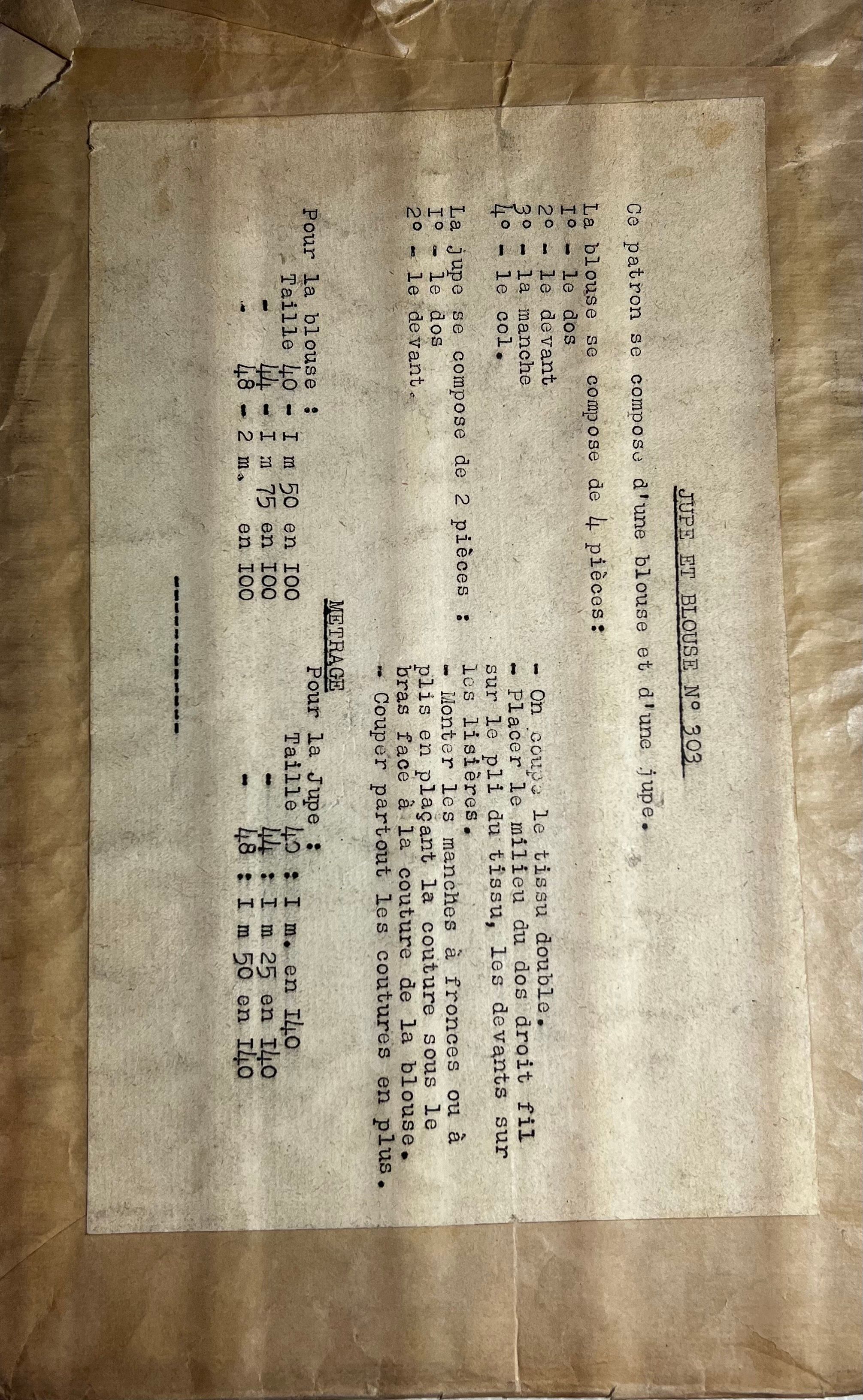 Envelope back