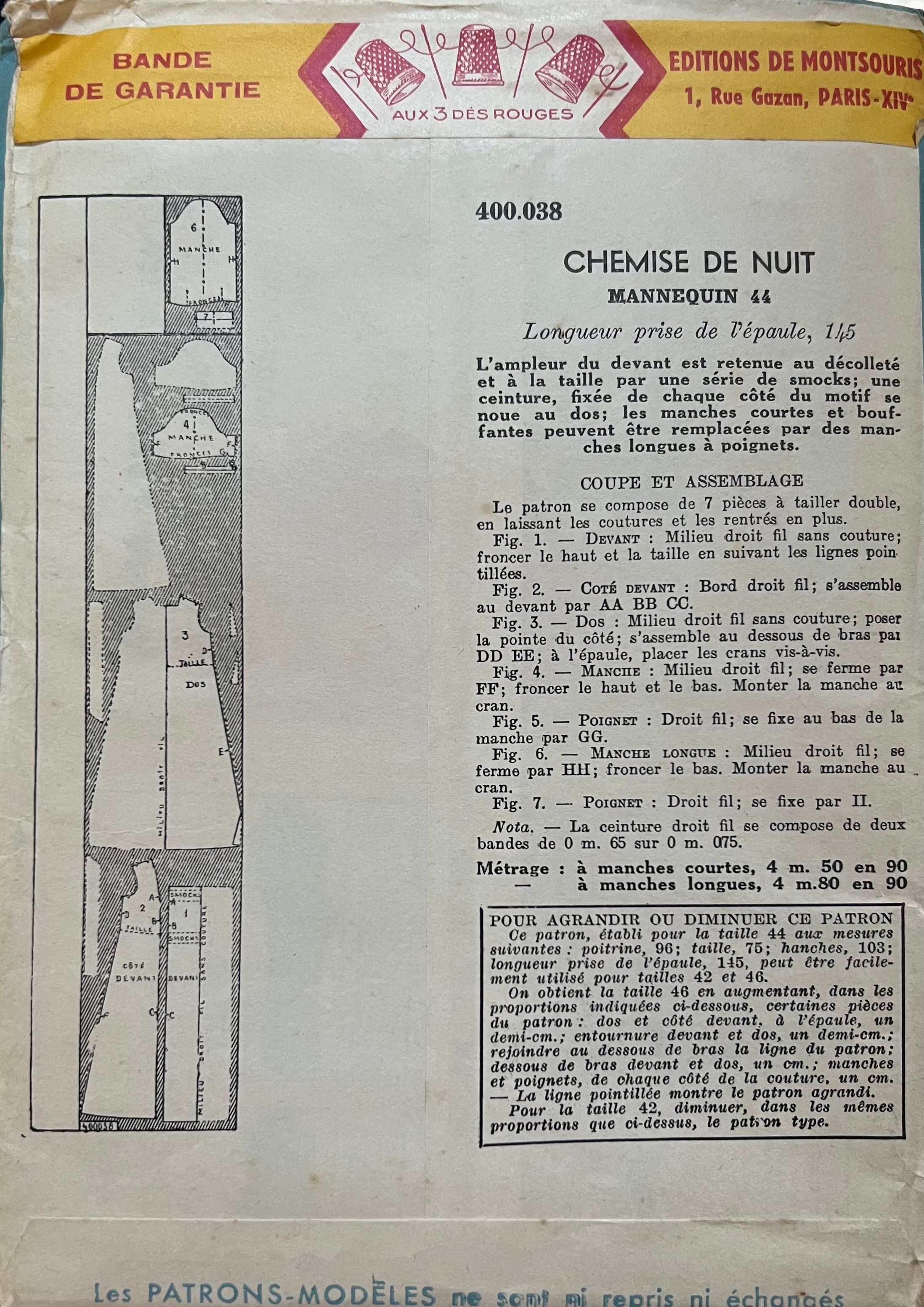 Verso de la pochette