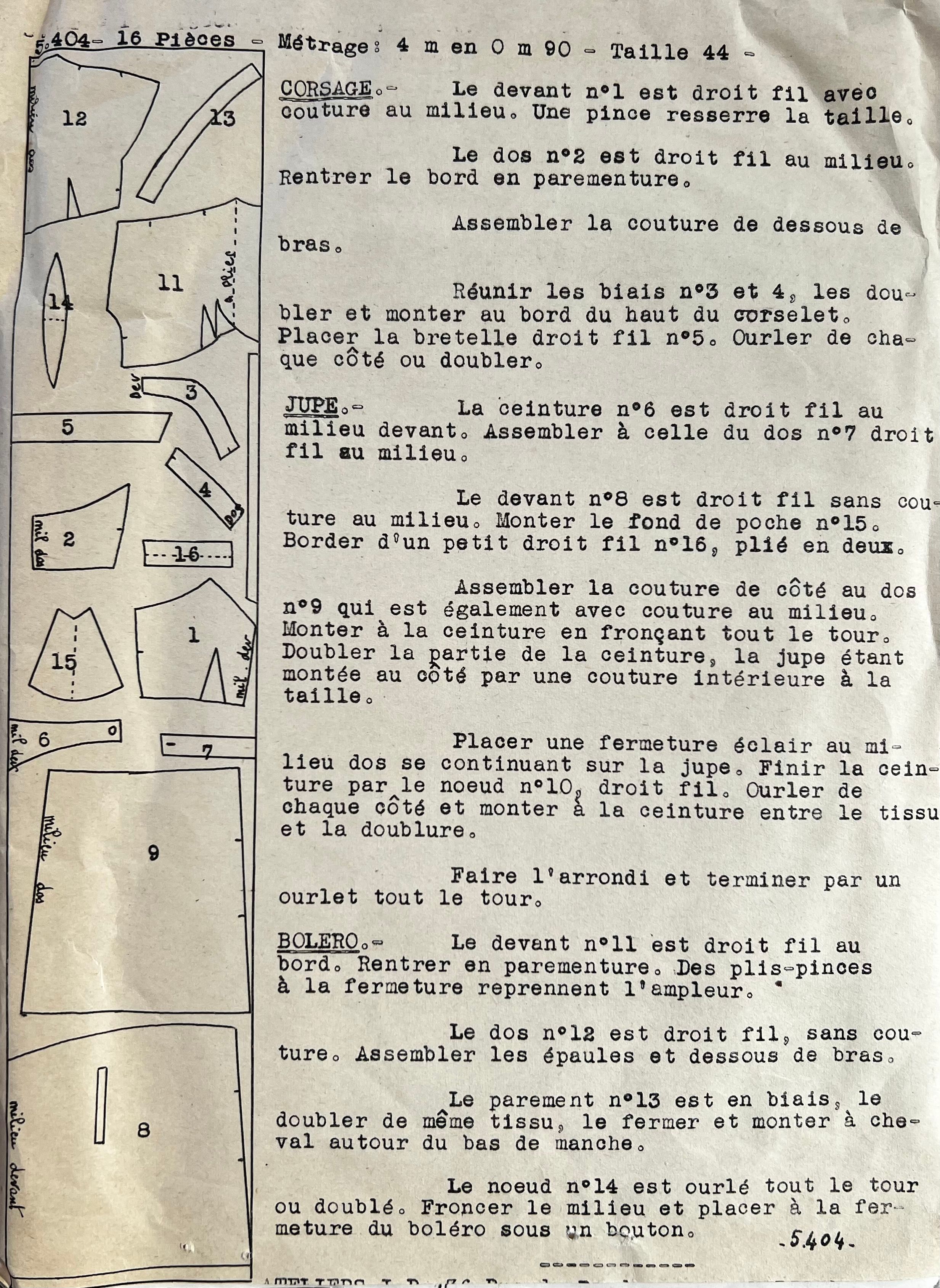 Verso de la pochette