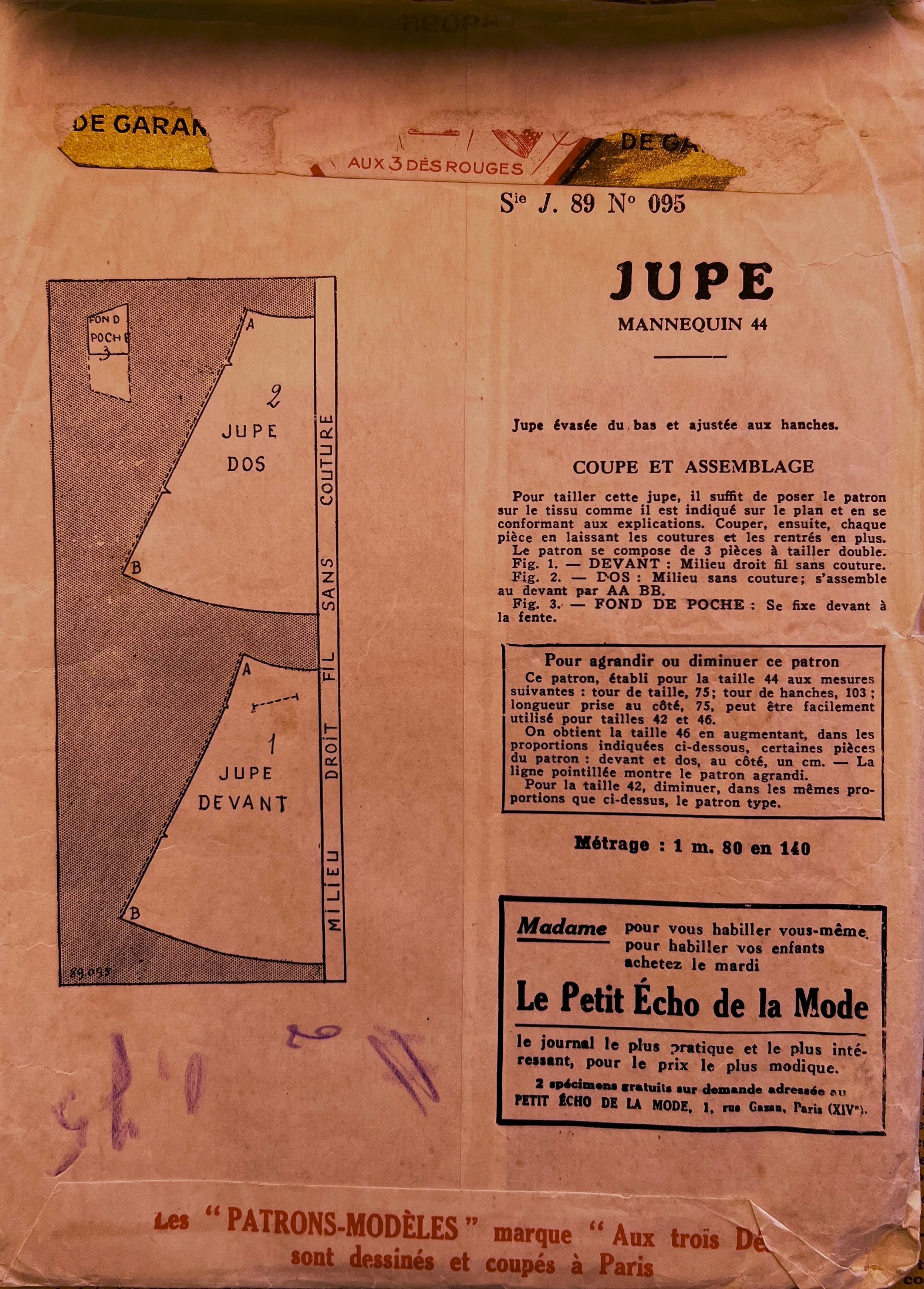 Verso de la pochette