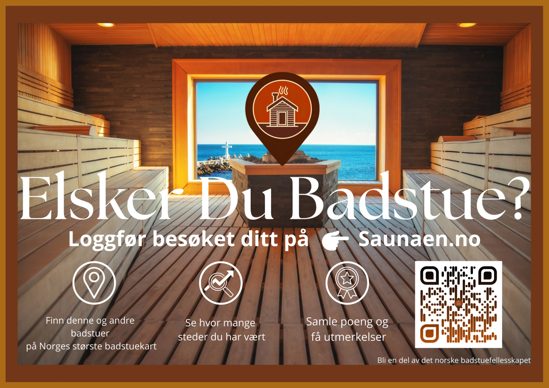 🔥 Kom i gang med Saunaen.no - Loggfør besøk, samle poeng og klatre på leaderboardet!