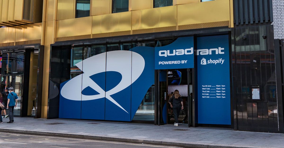 Quadrant opens its first London pop-up with Shopify for Silverstone race week