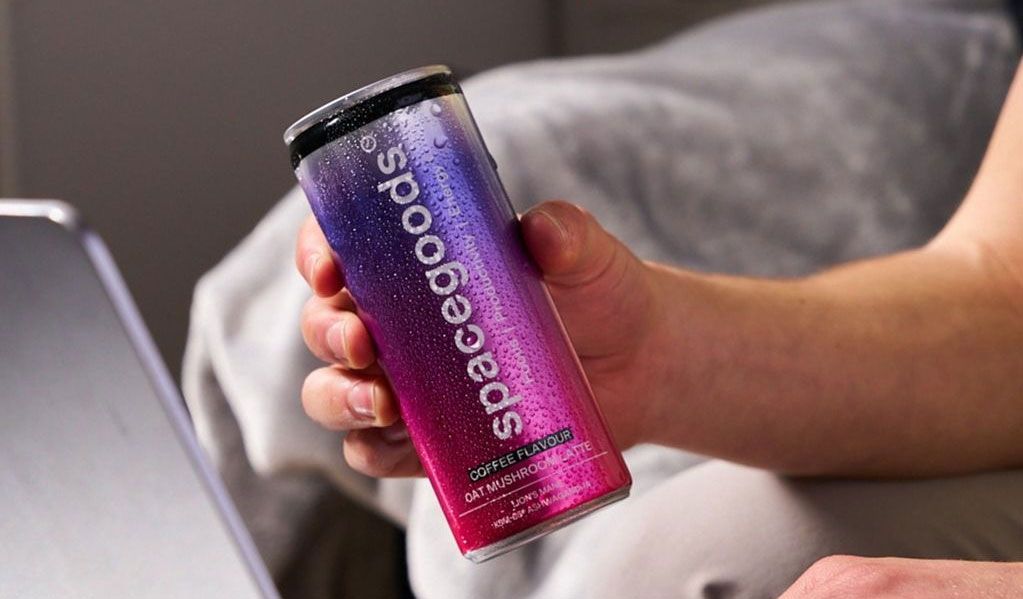 Spacegoods launches its first ready-to-drink product, a canned oat mushroom latte