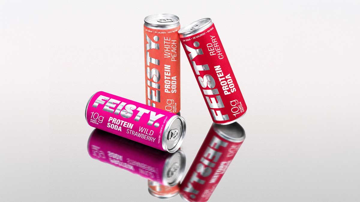 Feisty rebrands protein soda with a fashion designer's eye