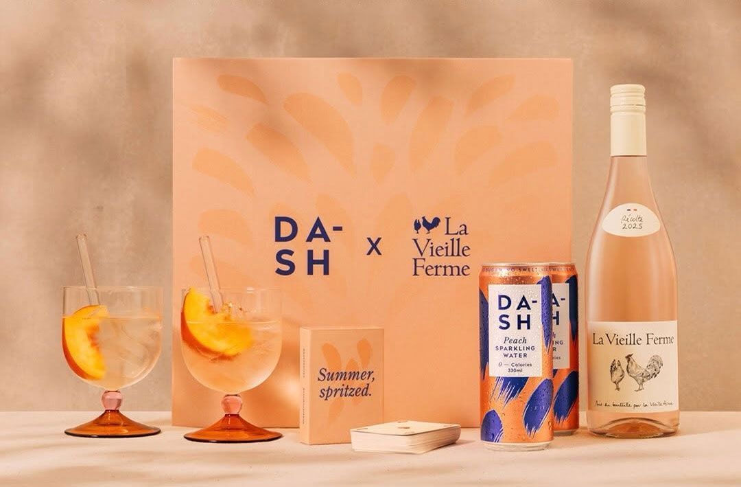 DASH and La Vieille Ferme team up on a limited-edition rosé spritz kit