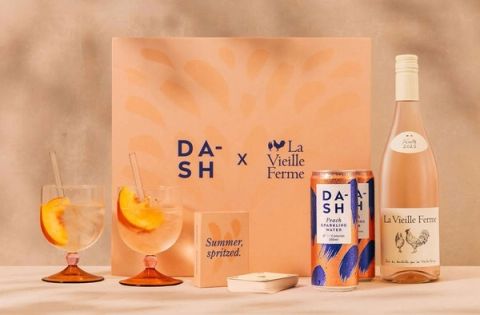 DASH and La Vieille Ferme team up on a limited-edition rosé spritz kit