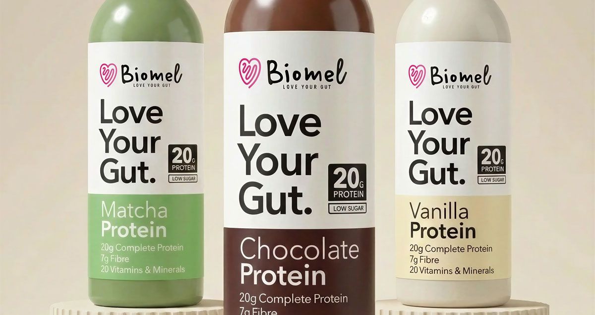 Biomel extends its gut-health range with plant-based protein drinks