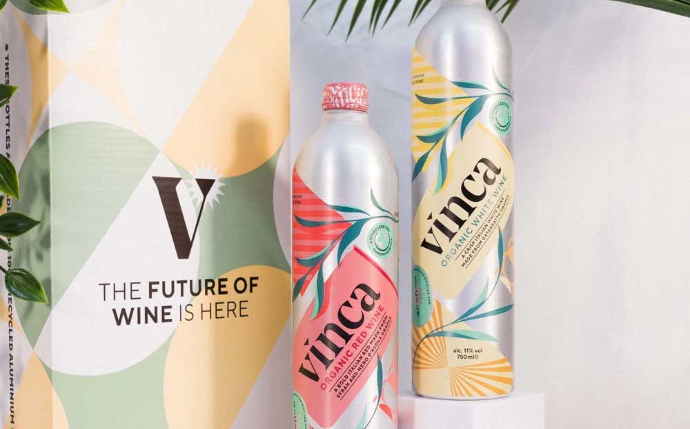 Vinca's 100% recycled aluminium wine bottles land in M&S Food stores