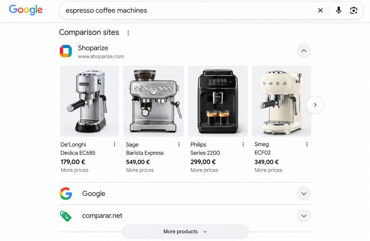 Google's product carousels vanish from European search