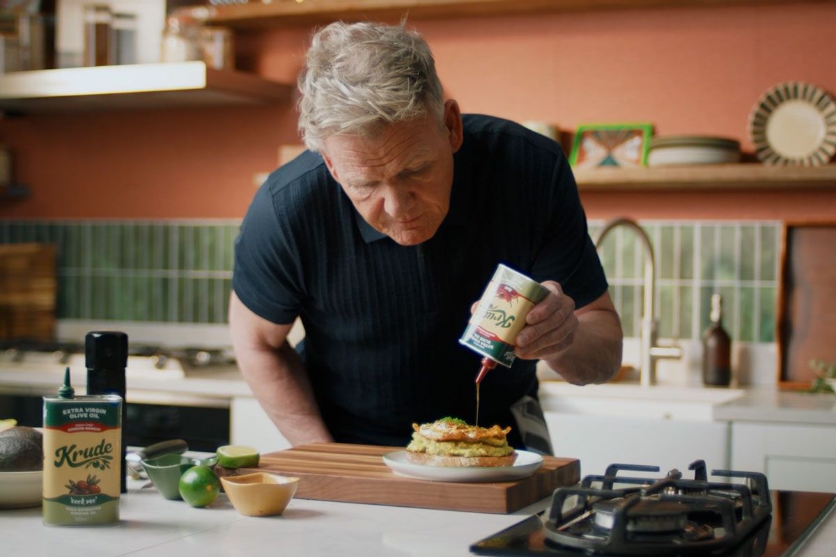 Gordon Ramsay debuts Krude, a premium olive oil brand