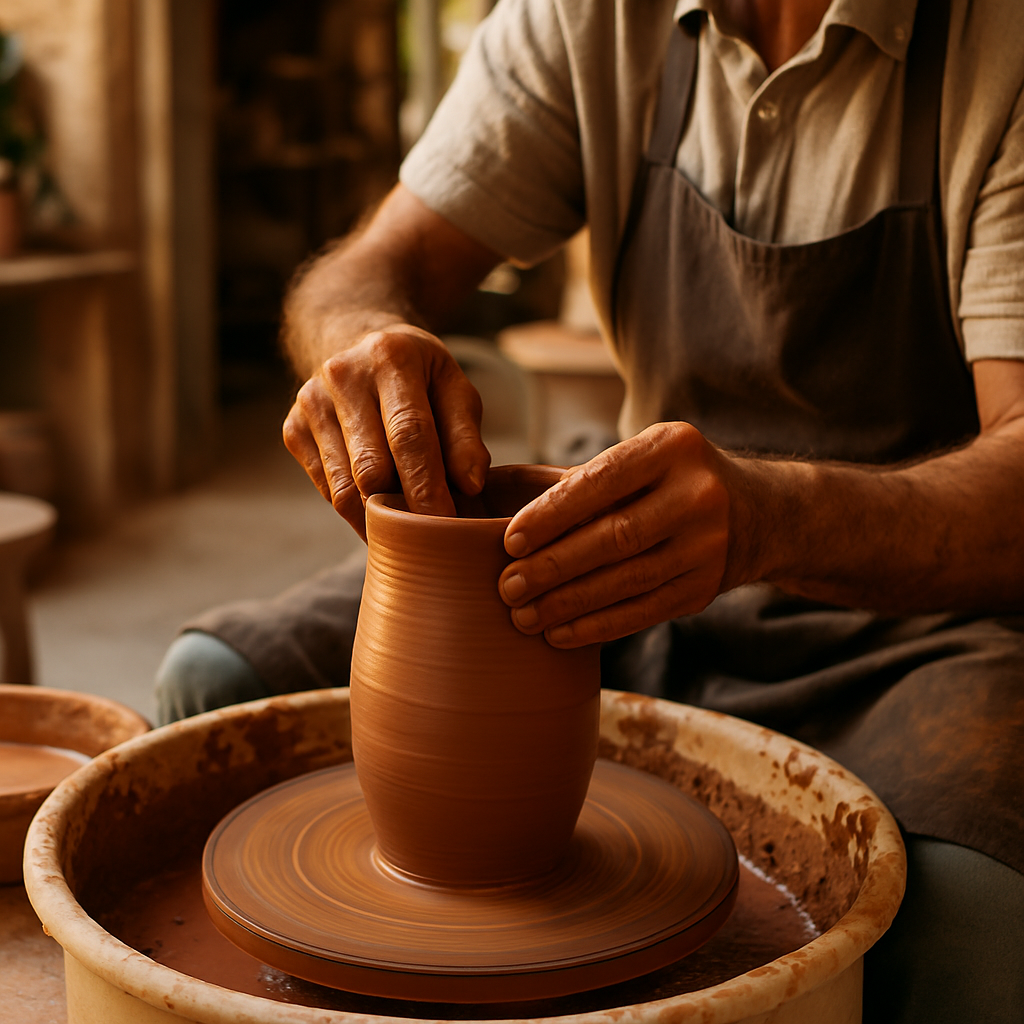 Scenic view from sun-fired ceramics — a day with the pottery makers in paphos