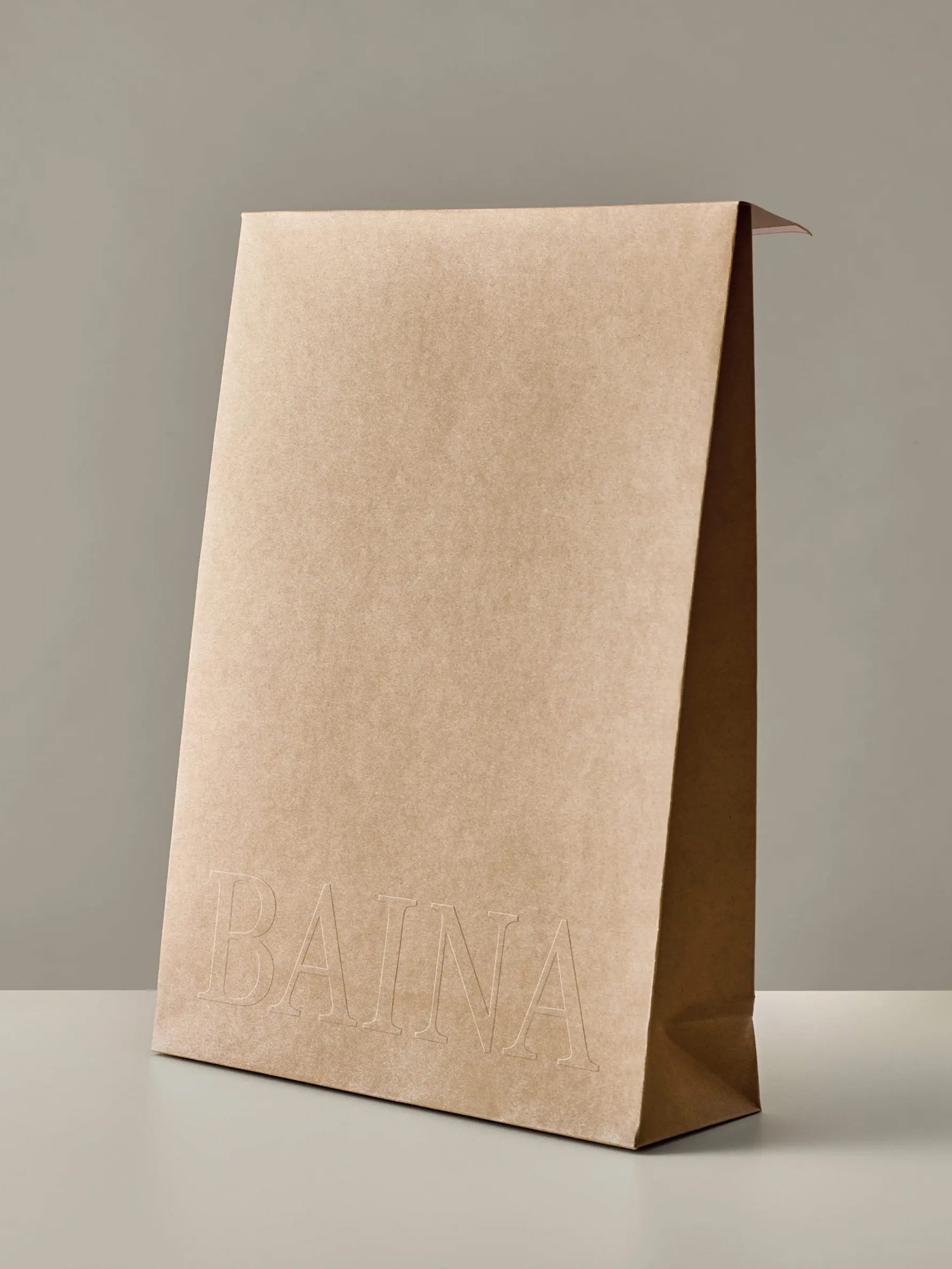 Blind Embossed Paper Postage Bag