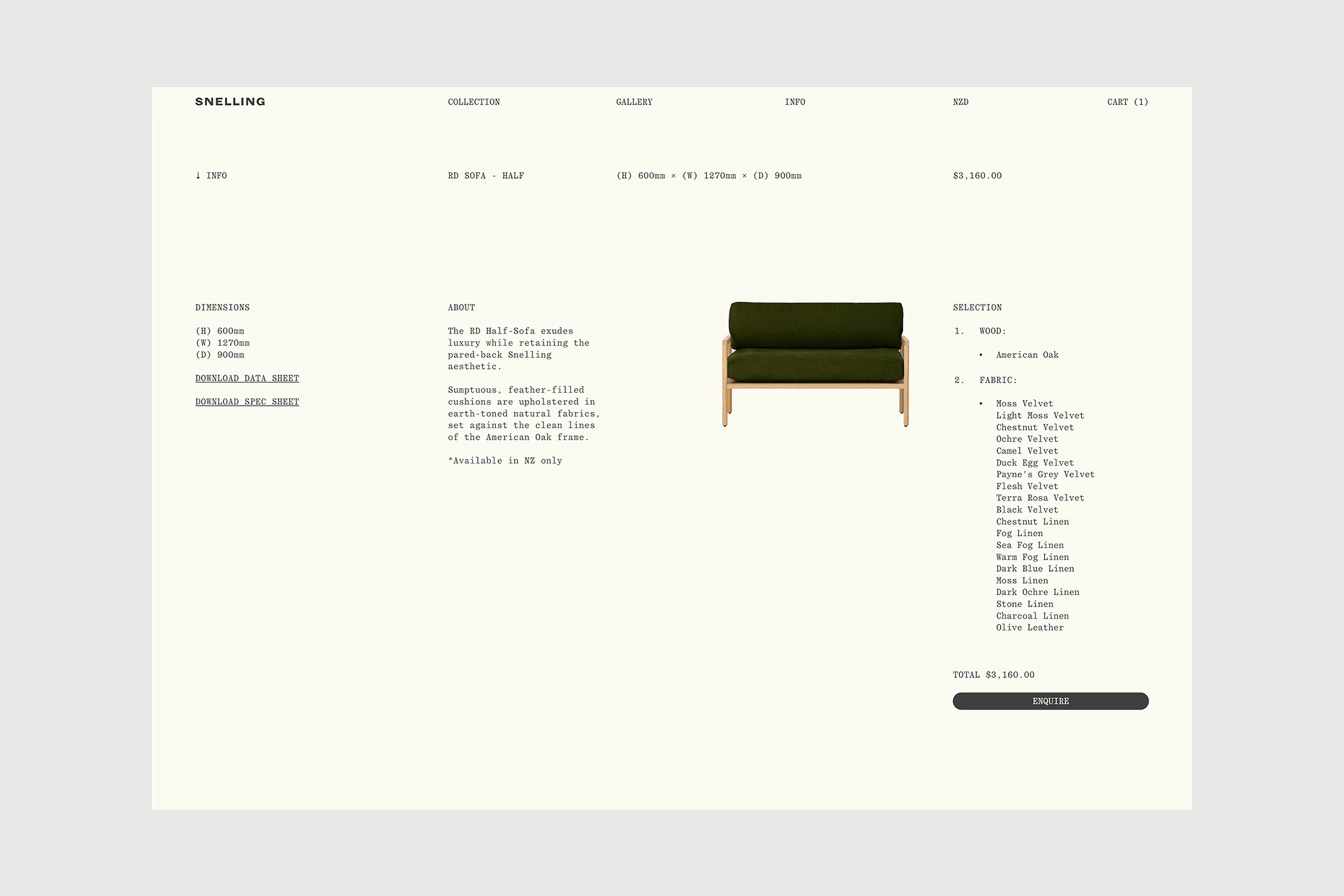 Product Page, Desktop