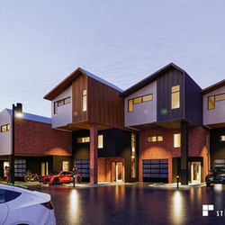 Lakeview Landing luxury townhomes in Stillwater, Oklahoma.