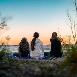 Enjoying Lake Michigan (Credit: MEDC / You Can in Michigan)