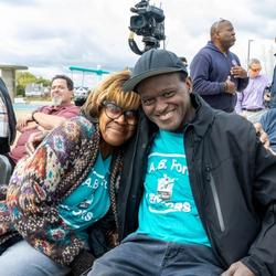 Ribbon Cutting Ceremony at A.B. Ford Park to celebrate new investments along Detroit's east riverfront. (Credit: City of Detroit)