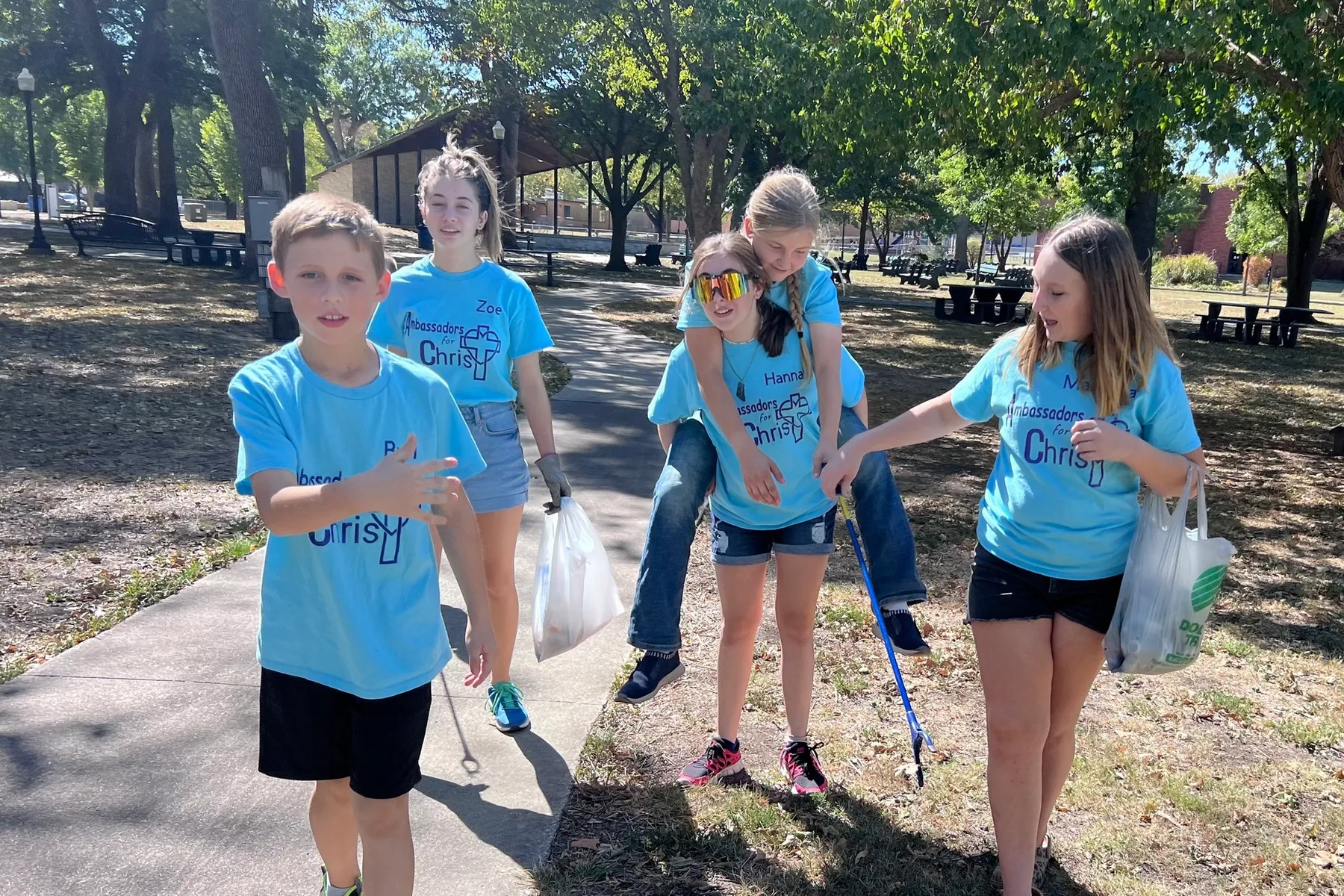 Children's Church Group (Credit to PArson's, KS Public Information Office Facebook Page)