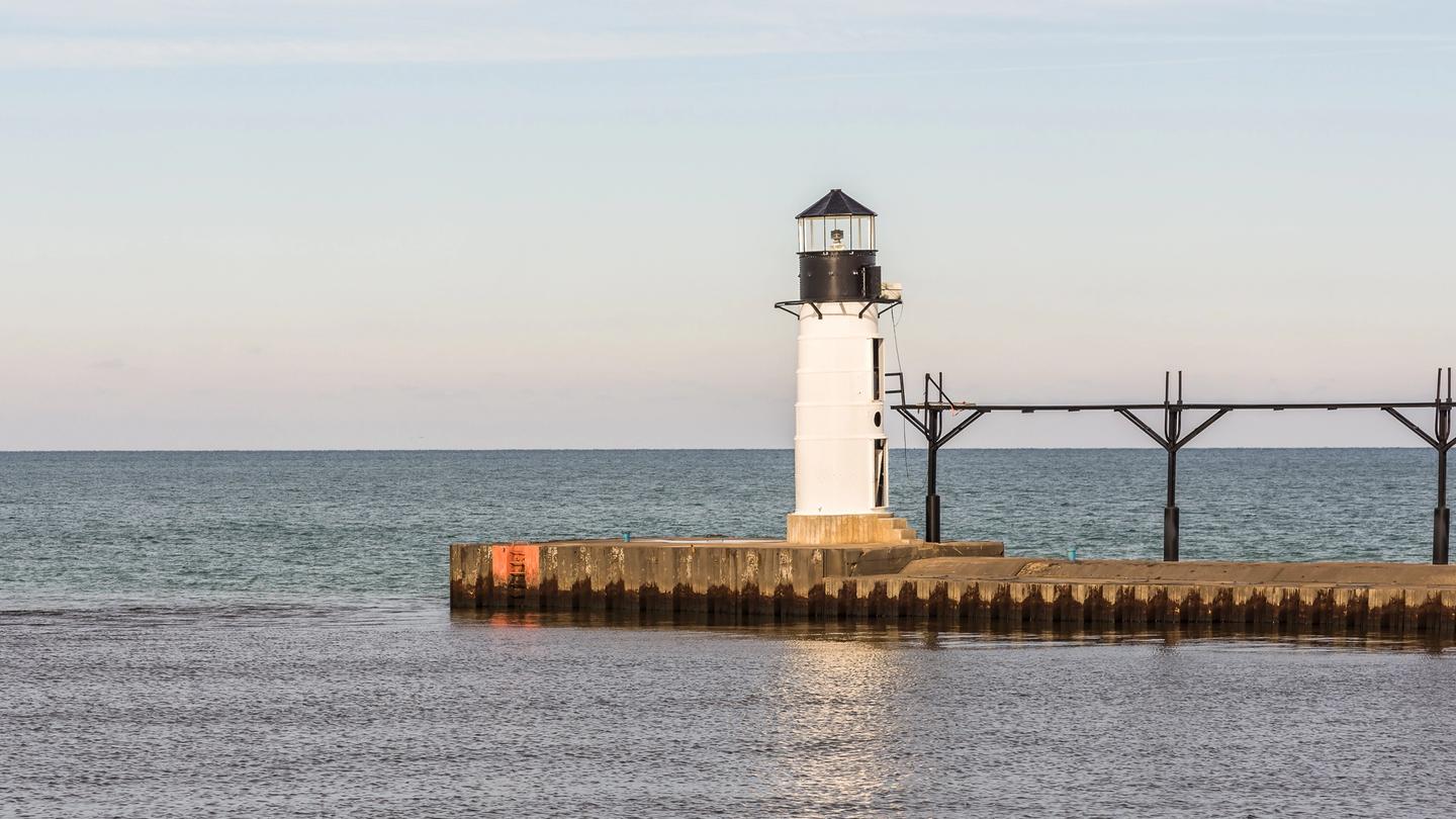 North Pier Outer Lighthouse and catwalk in Benton Harbor attracts visitors from all over.