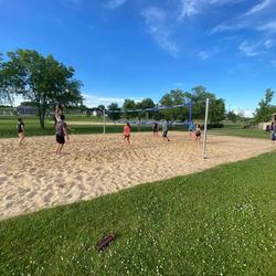Playing volleyball in BRF (Credit: BRF Parks and Recreation)